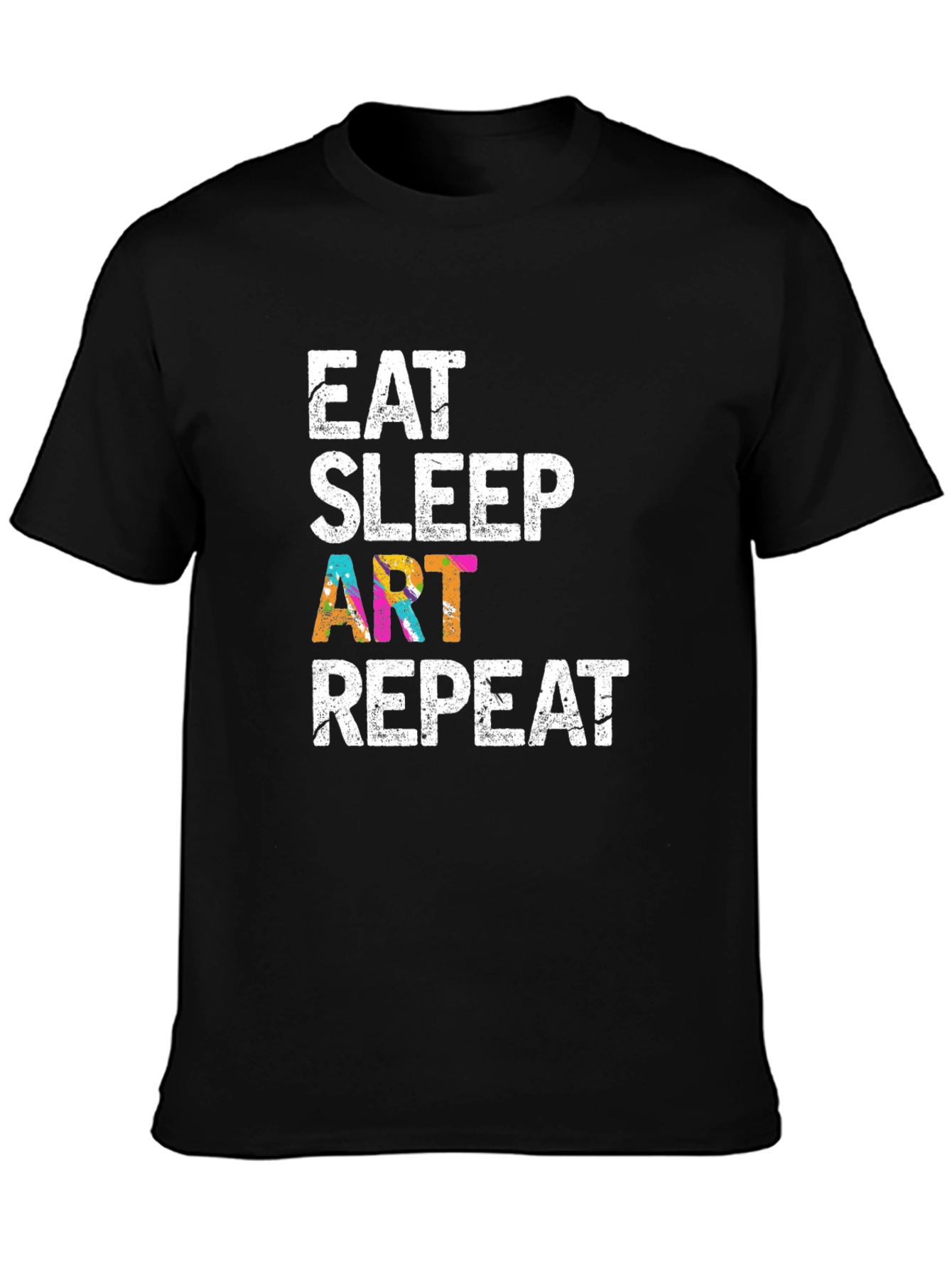 Eat Sleep Art Repeat Graphic T-Shirt