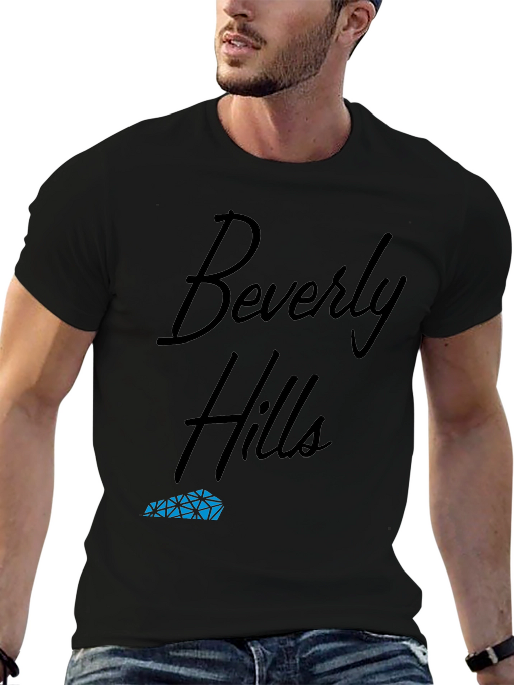 Beverly Hills Black Graphic Tee