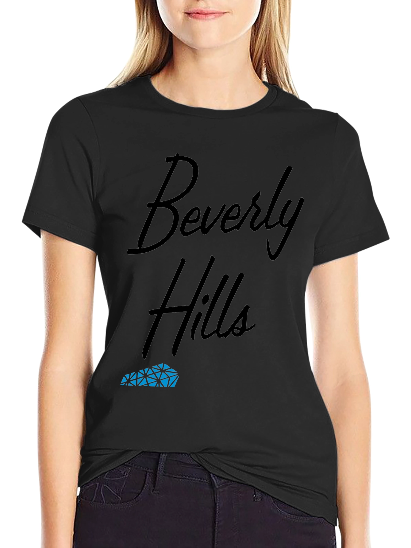 Beverly Hills Black Graphic Tee