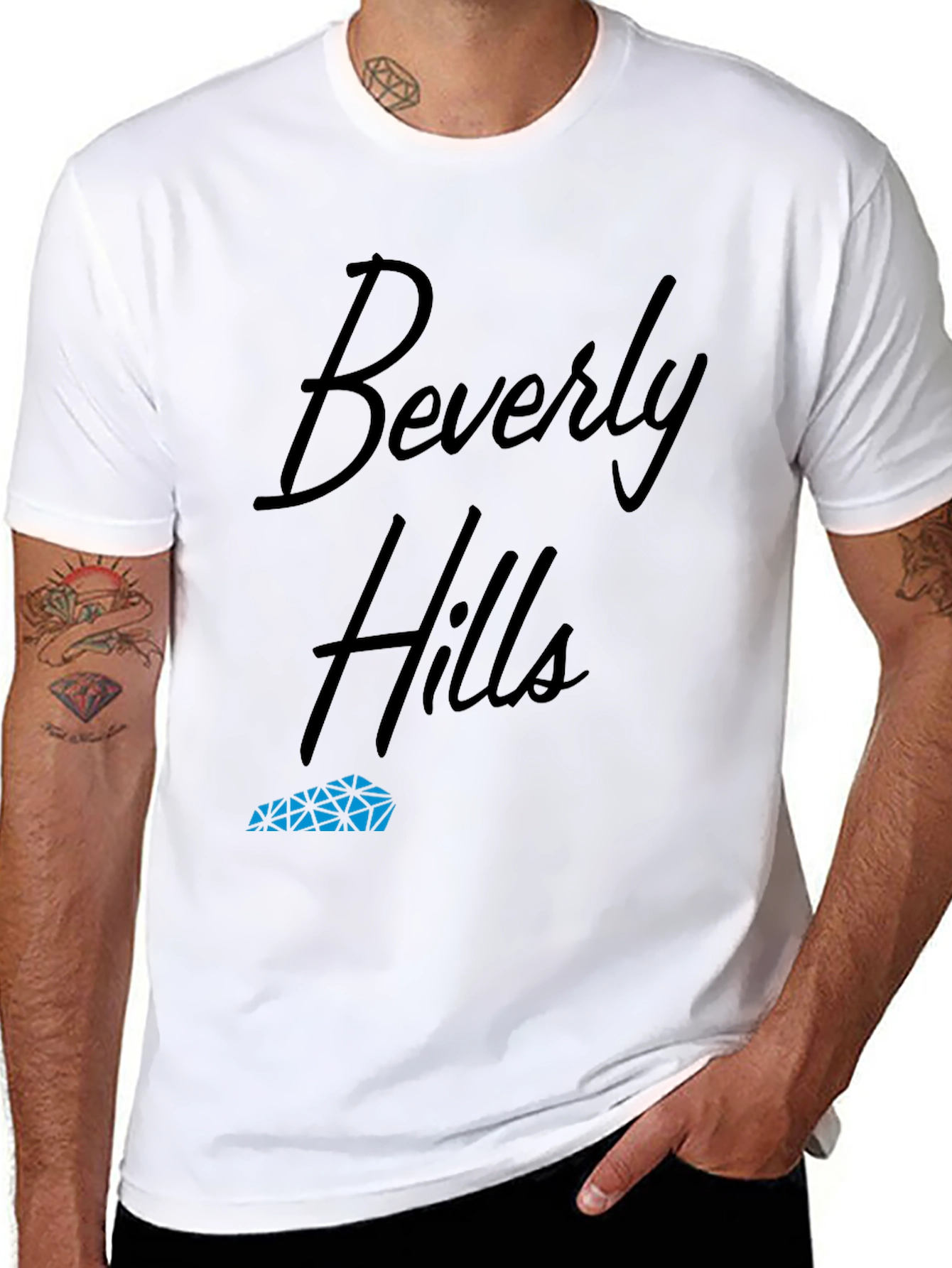 Beverly Hills Black Graphic Tee