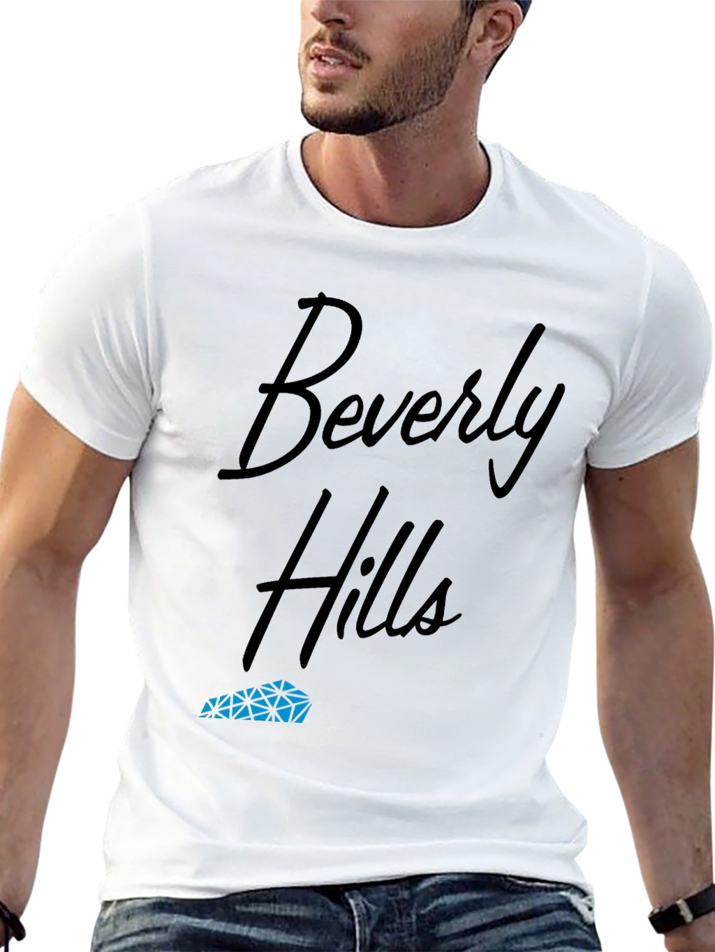 Beverly Hills Black Graphic Tee