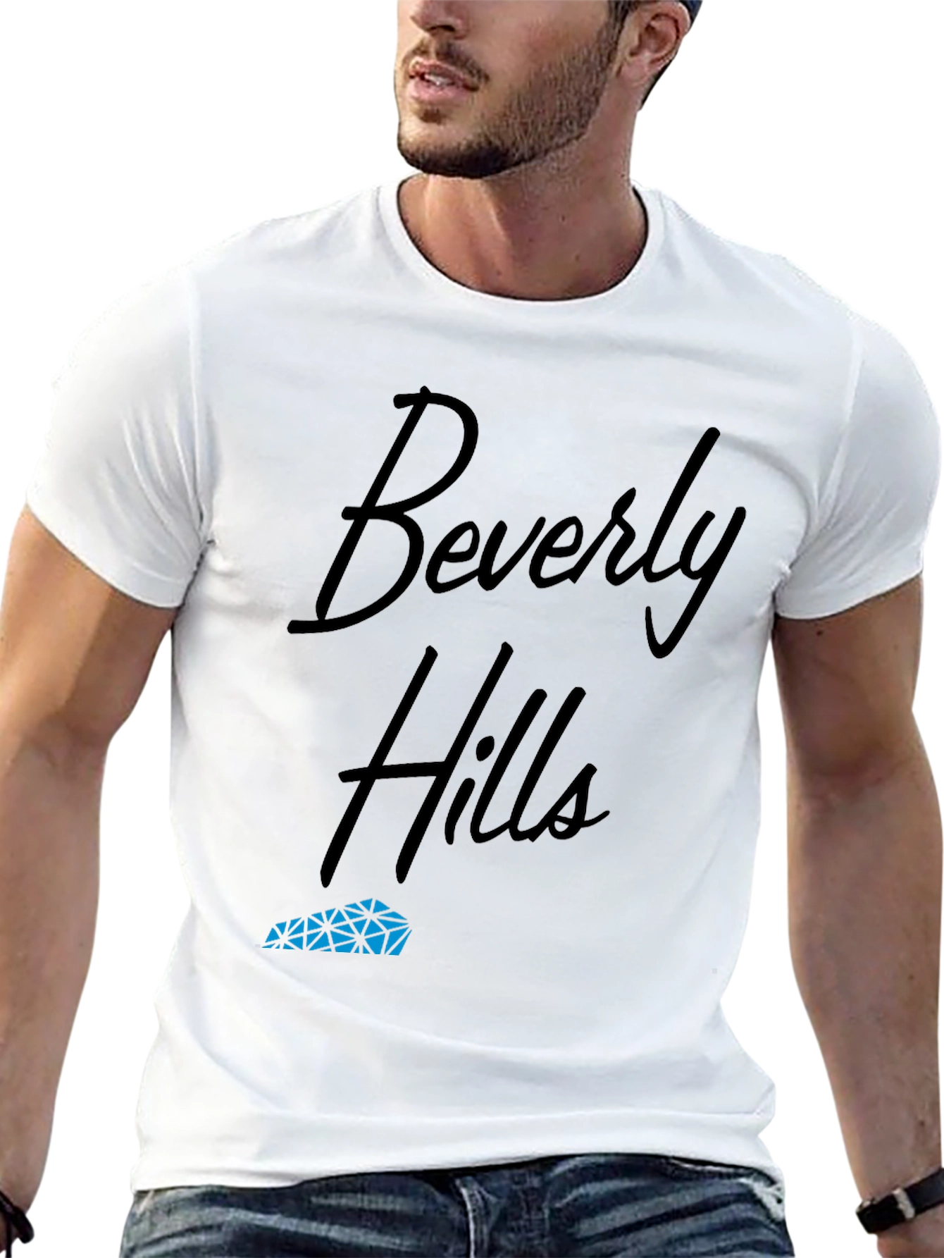 Beverly Hills Black Graphic Tee