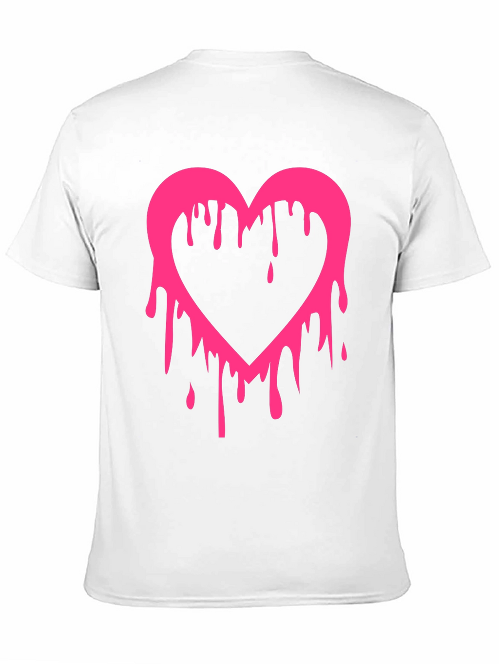 Dripping Heart Graphic Tee - Mens Black T-Shirt