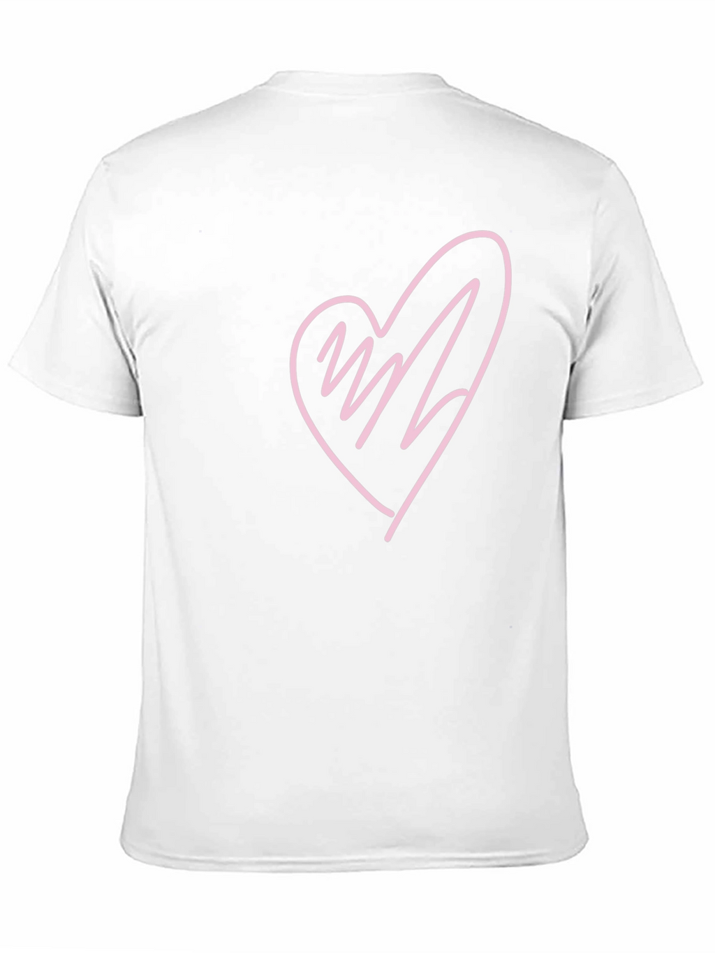 Heart Scribble Graphic T-Shirt - Black