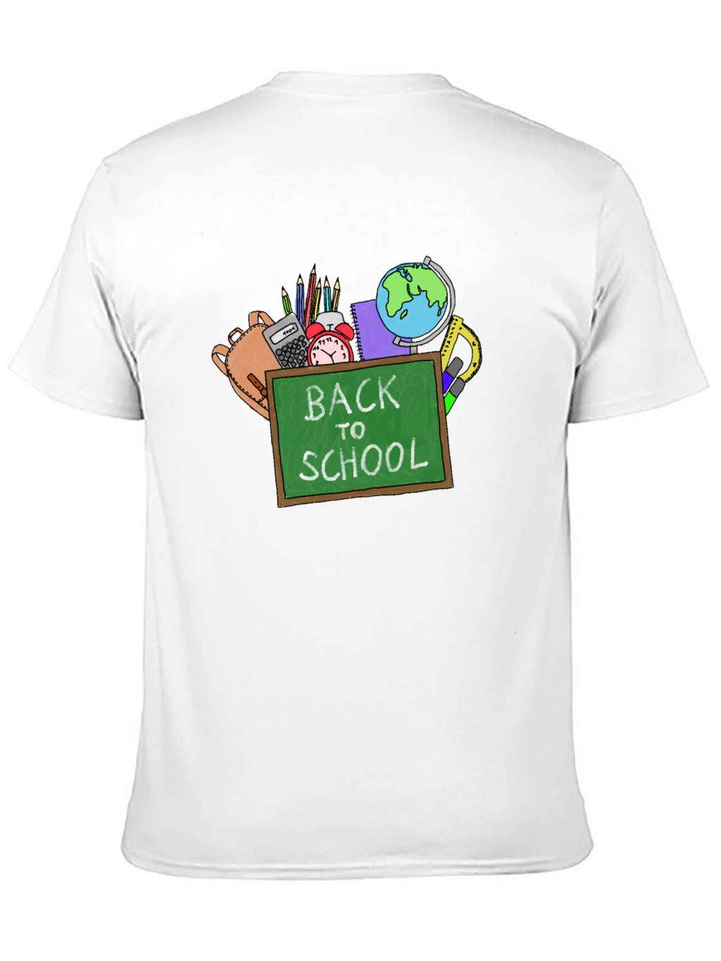Back to School Graphic Tee - Black Cotton T-Shirt