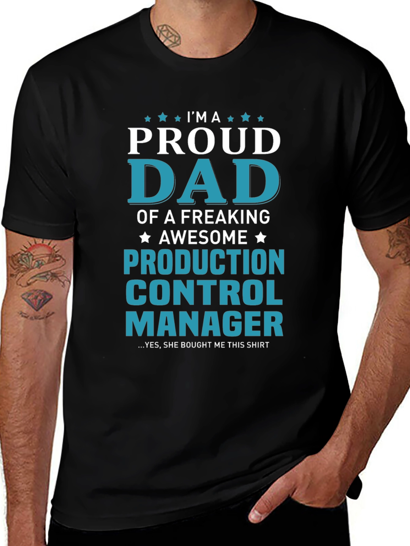 Proud Dad Production Control Manager T-Shirt