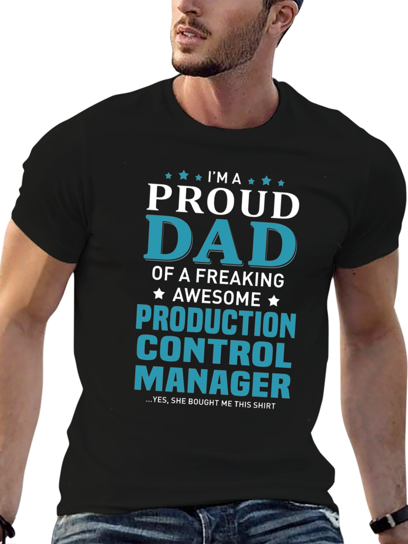 Proud Dad Production Control Manager T-Shirt