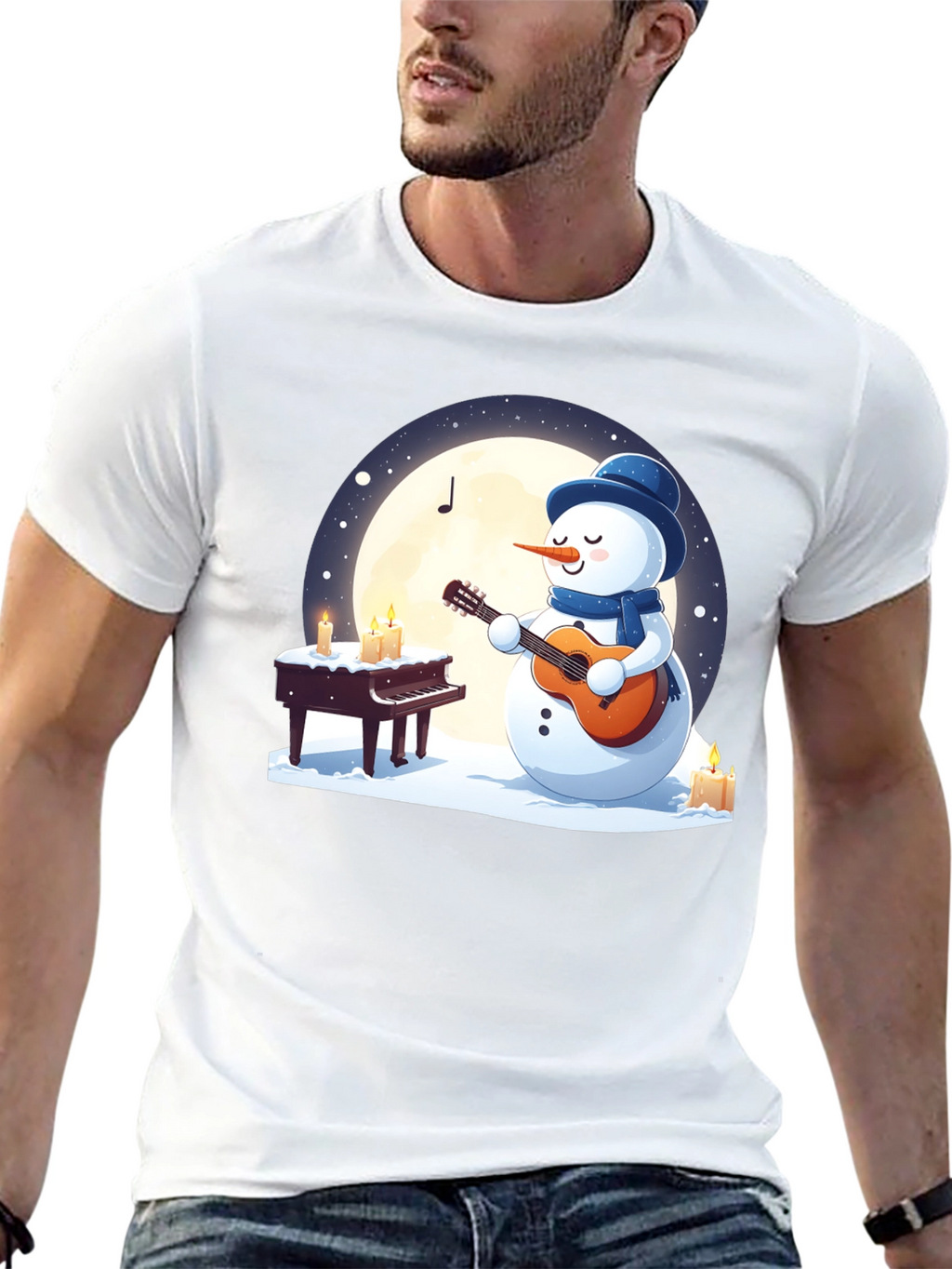 Musical Snowman Graphic Tee