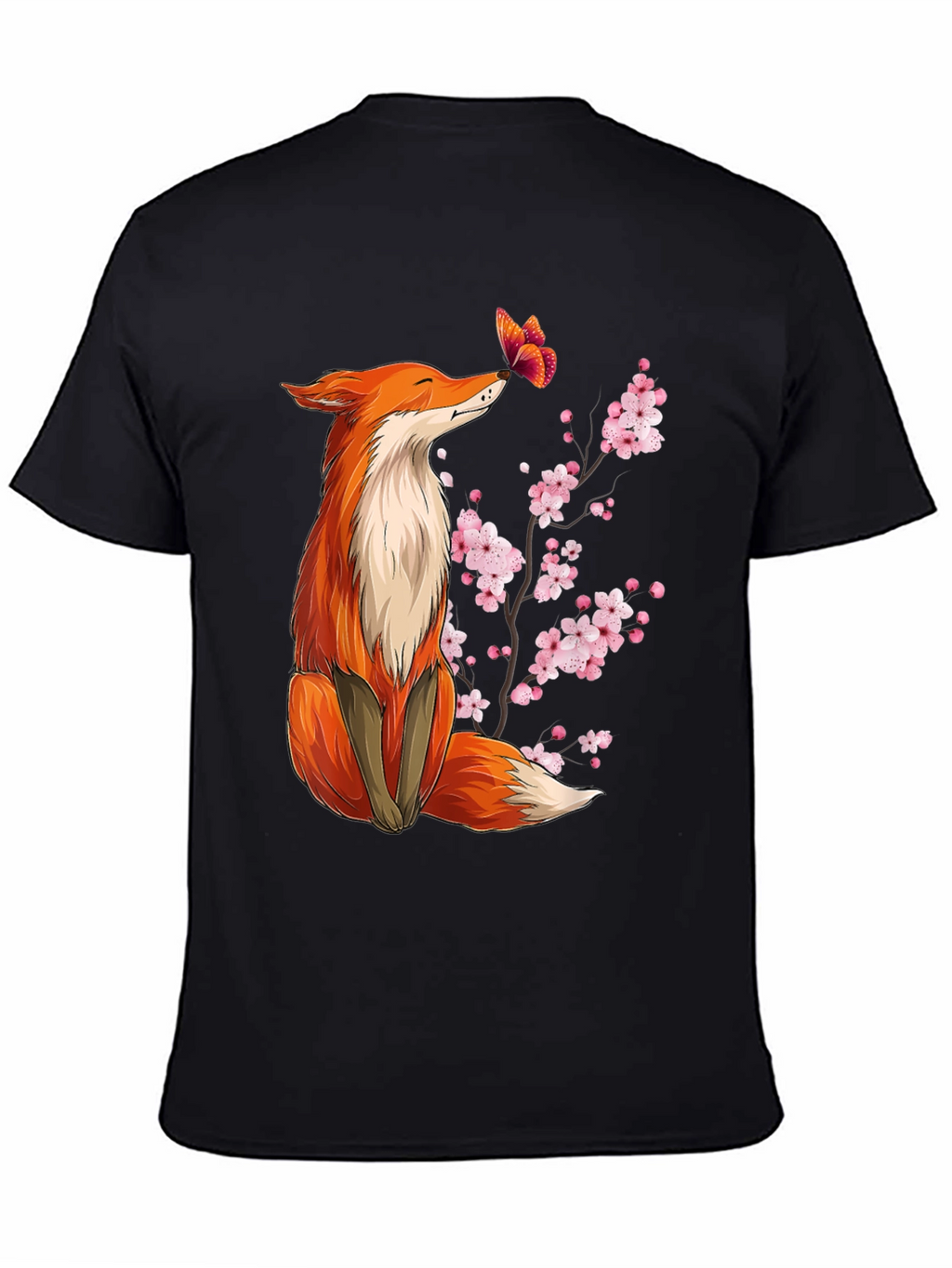 Fox & Butterfly Graphic Tee