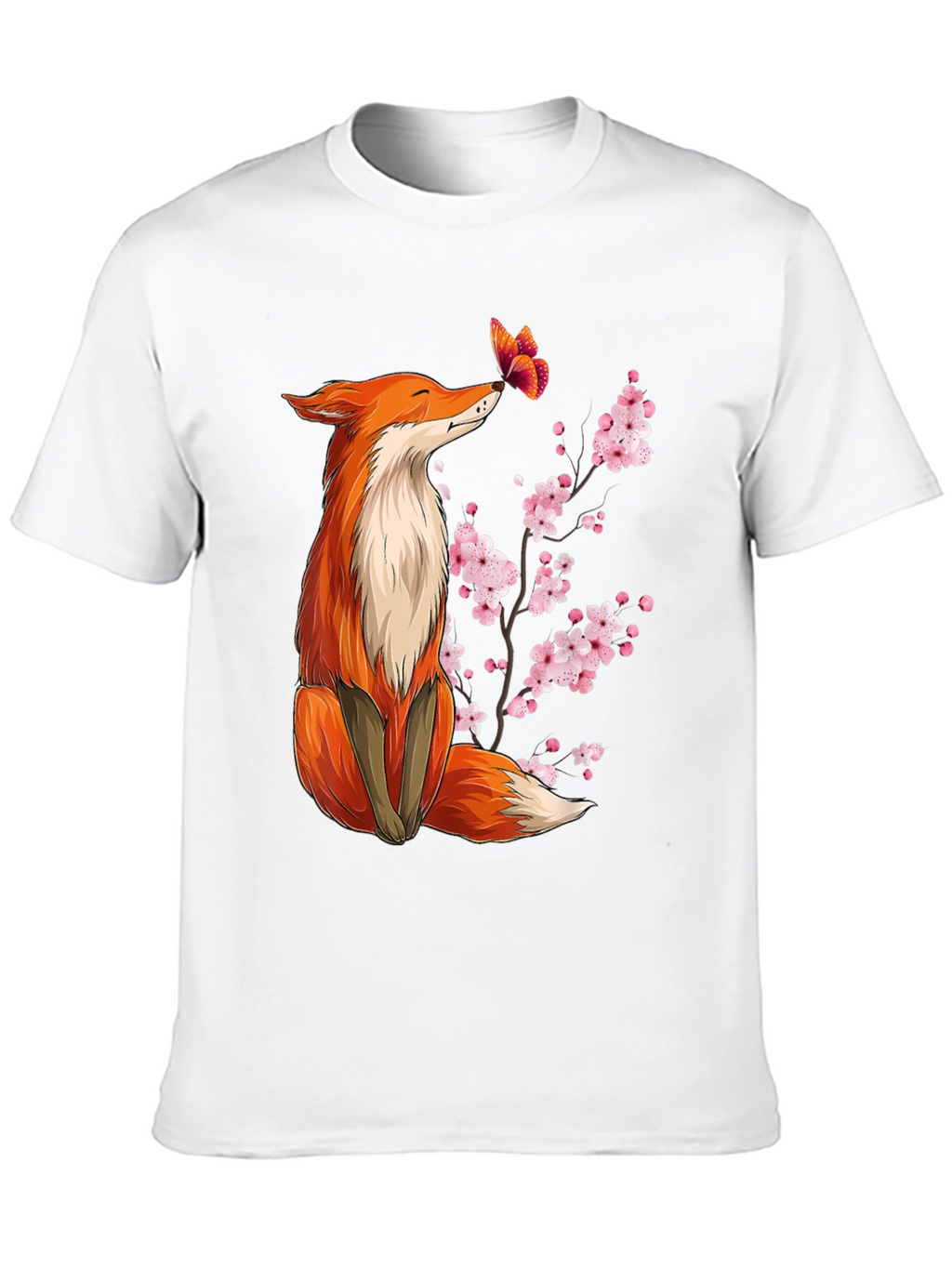 Fox & Butterfly Graphic Tee