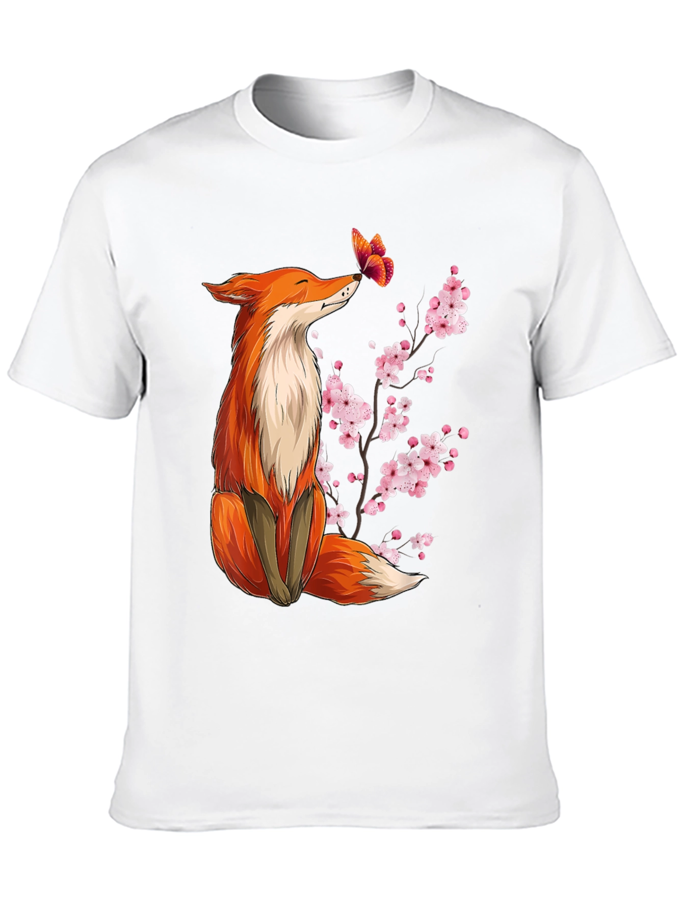 Fox & Butterfly Graphic Tee
