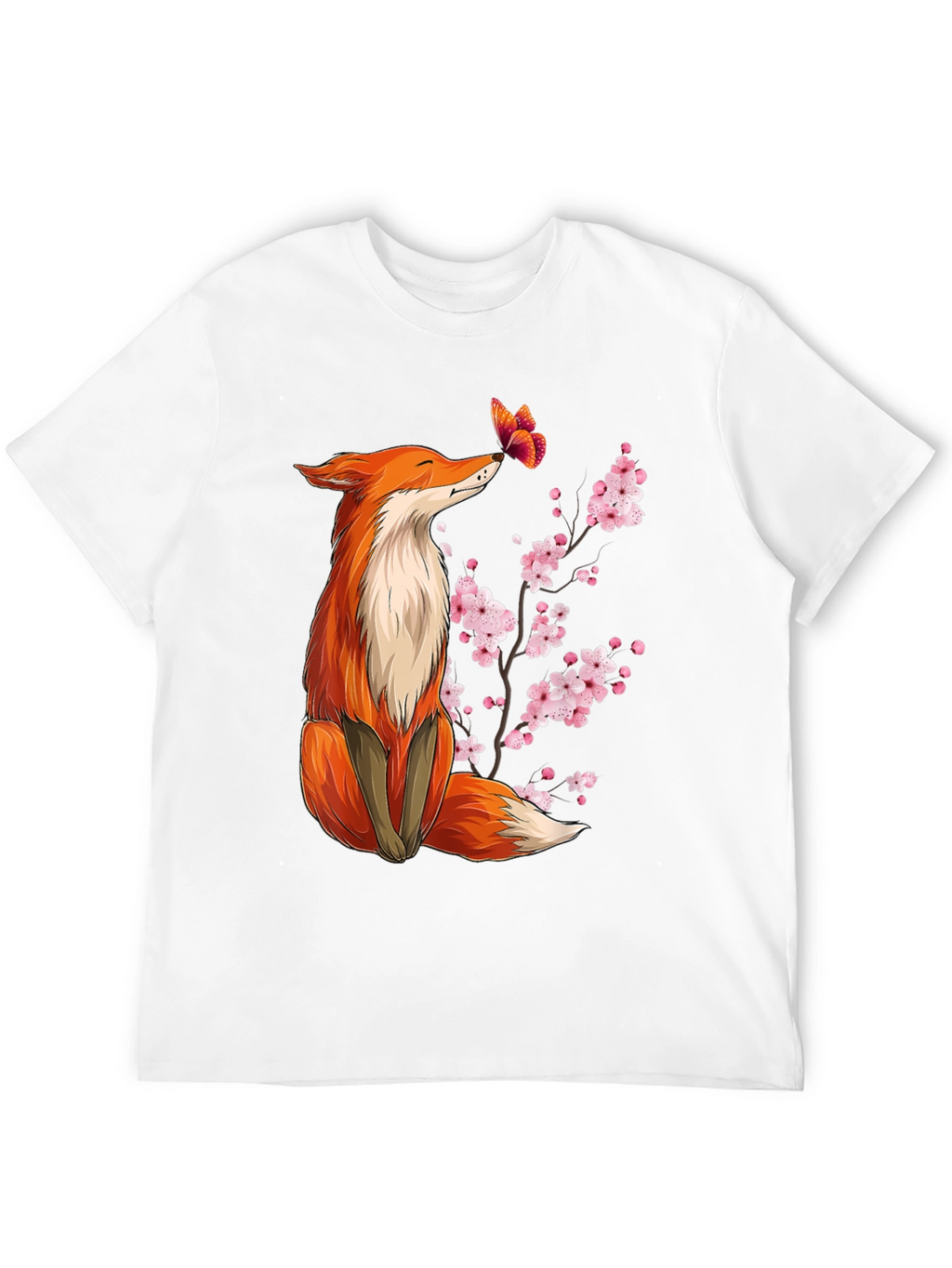 Fox & Butterfly Graphic Tee