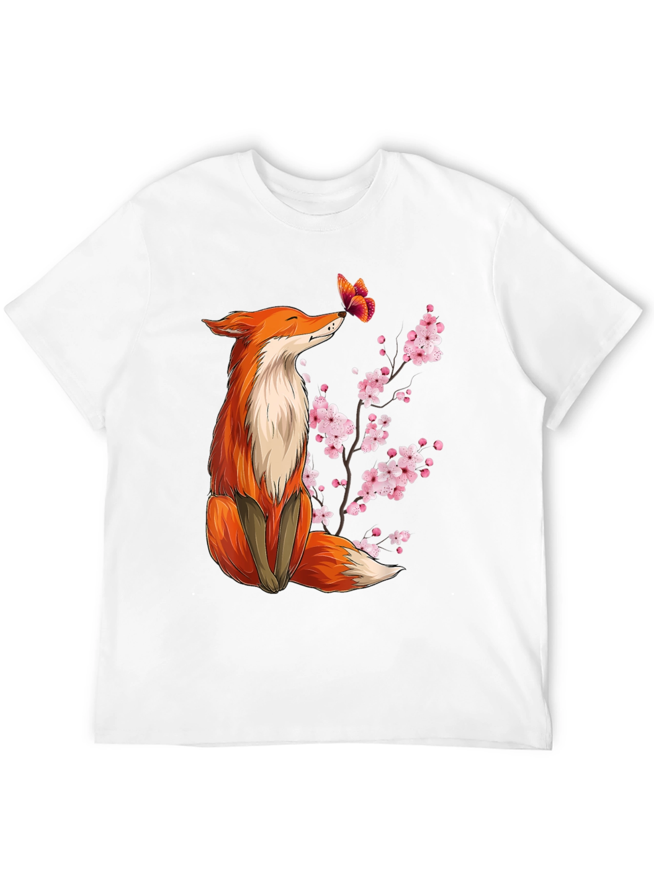 Fox & Butterfly Graphic Tee