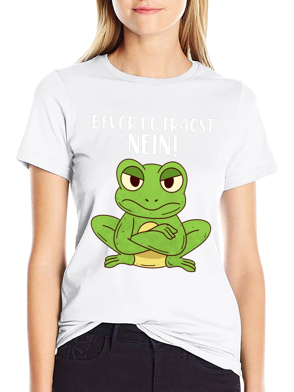 Funny Frog T-Shirt - Bevor Du Fragst NEIN!