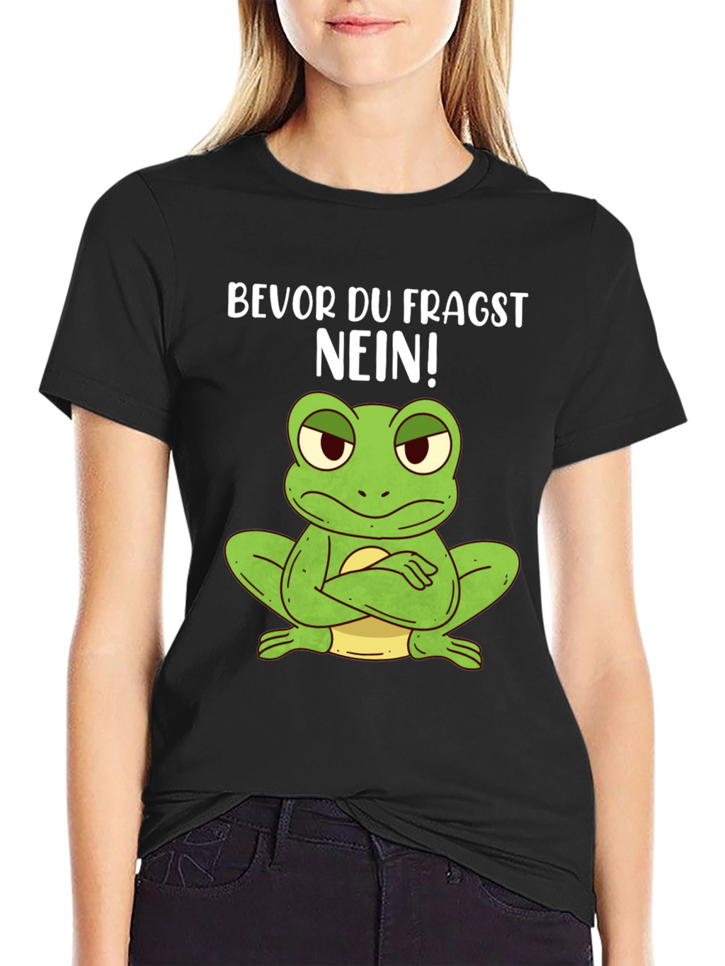 Funny Frog T-Shirt - Bevor Du Fragst NEIN!