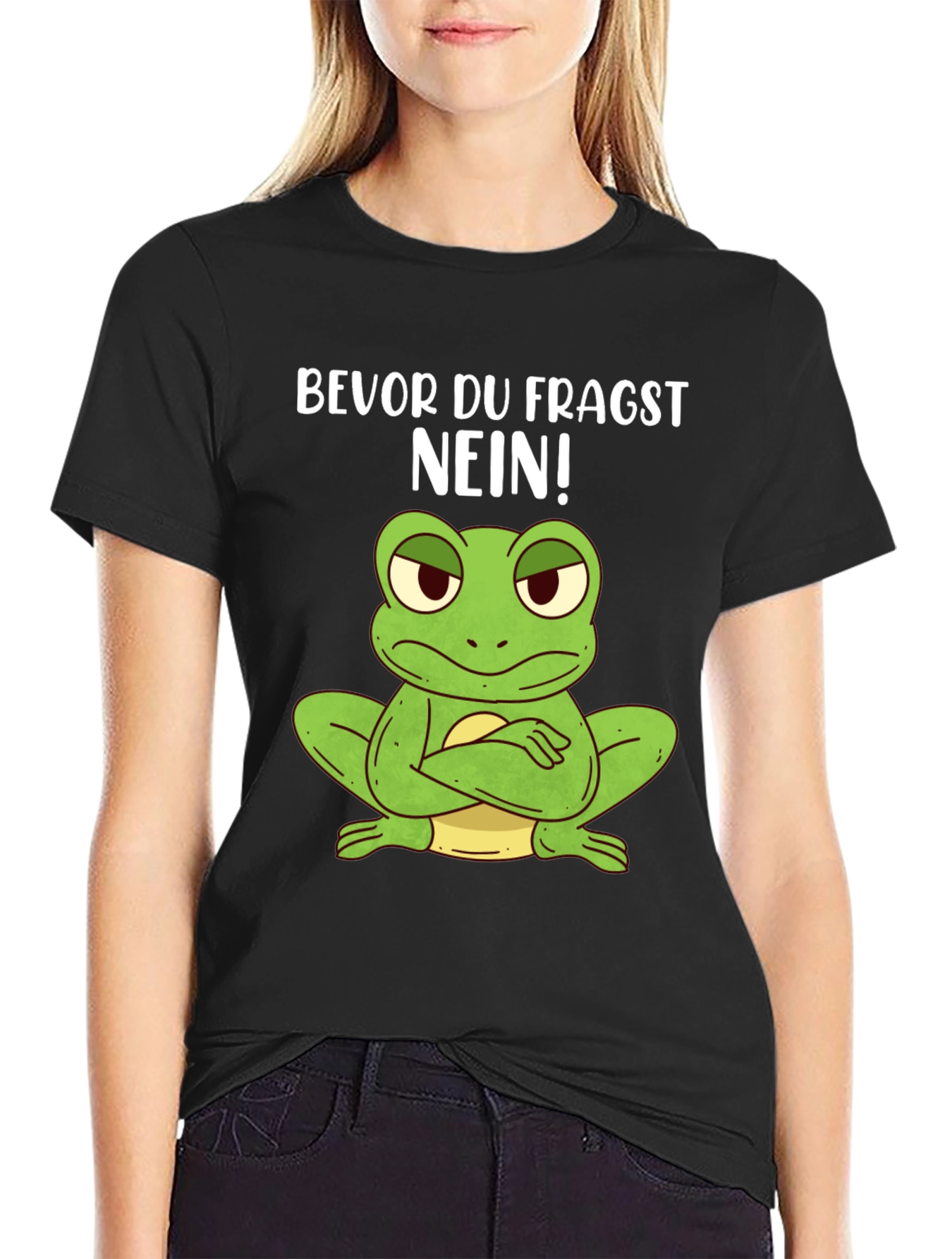 Funny Frog T-Shirt - Bevor Du Fragst NEIN!