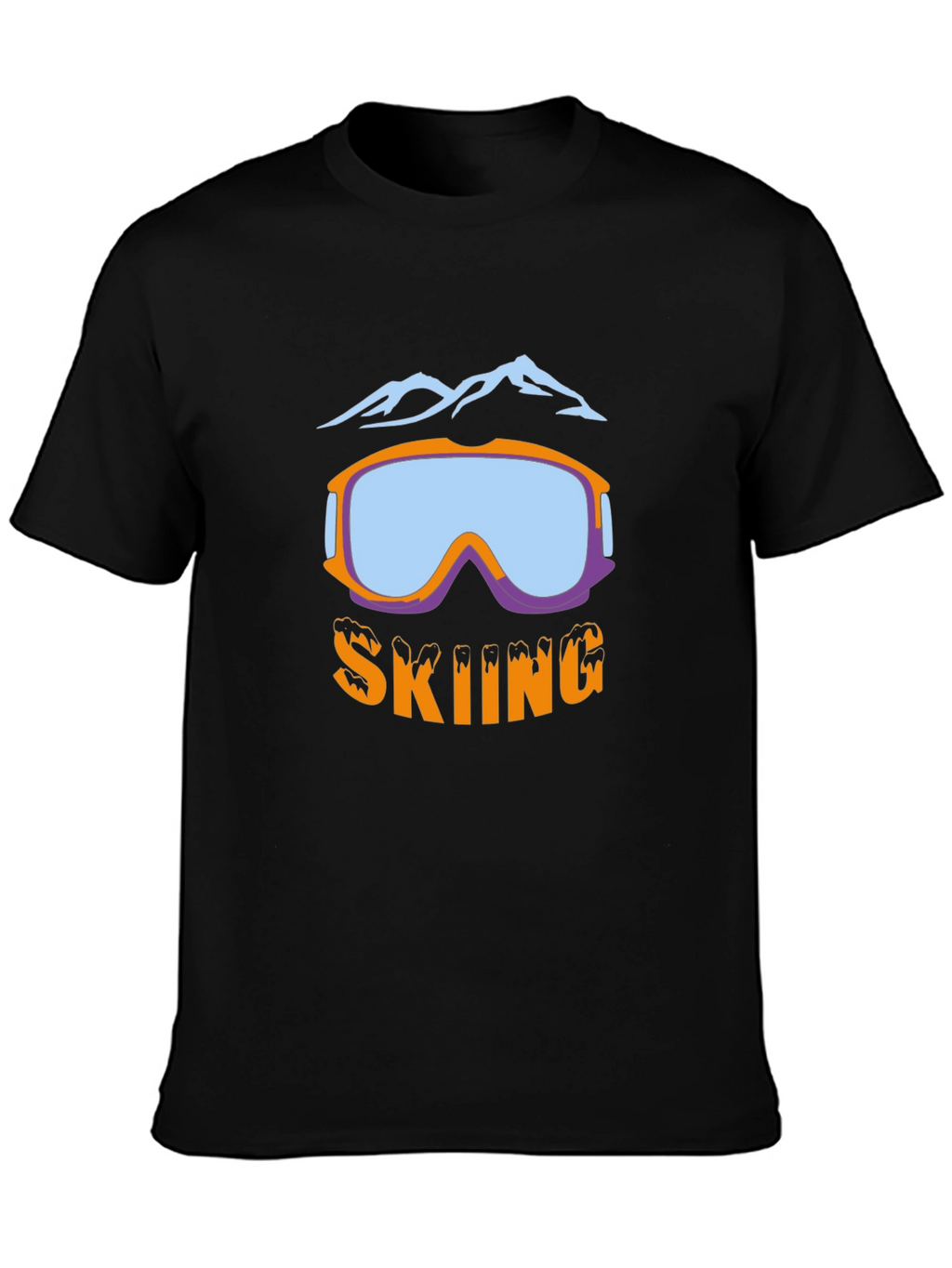 Skiing Graphic T-Shirt - Stylish Winter Sport Apparel