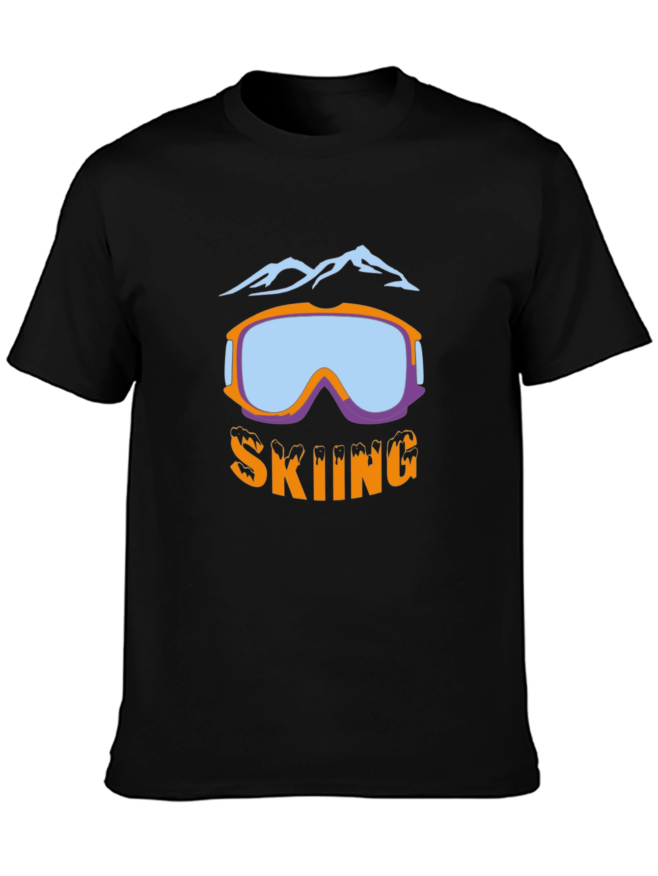 Skiing Graphic T-Shirt - Stylish Winter Sport Apparel