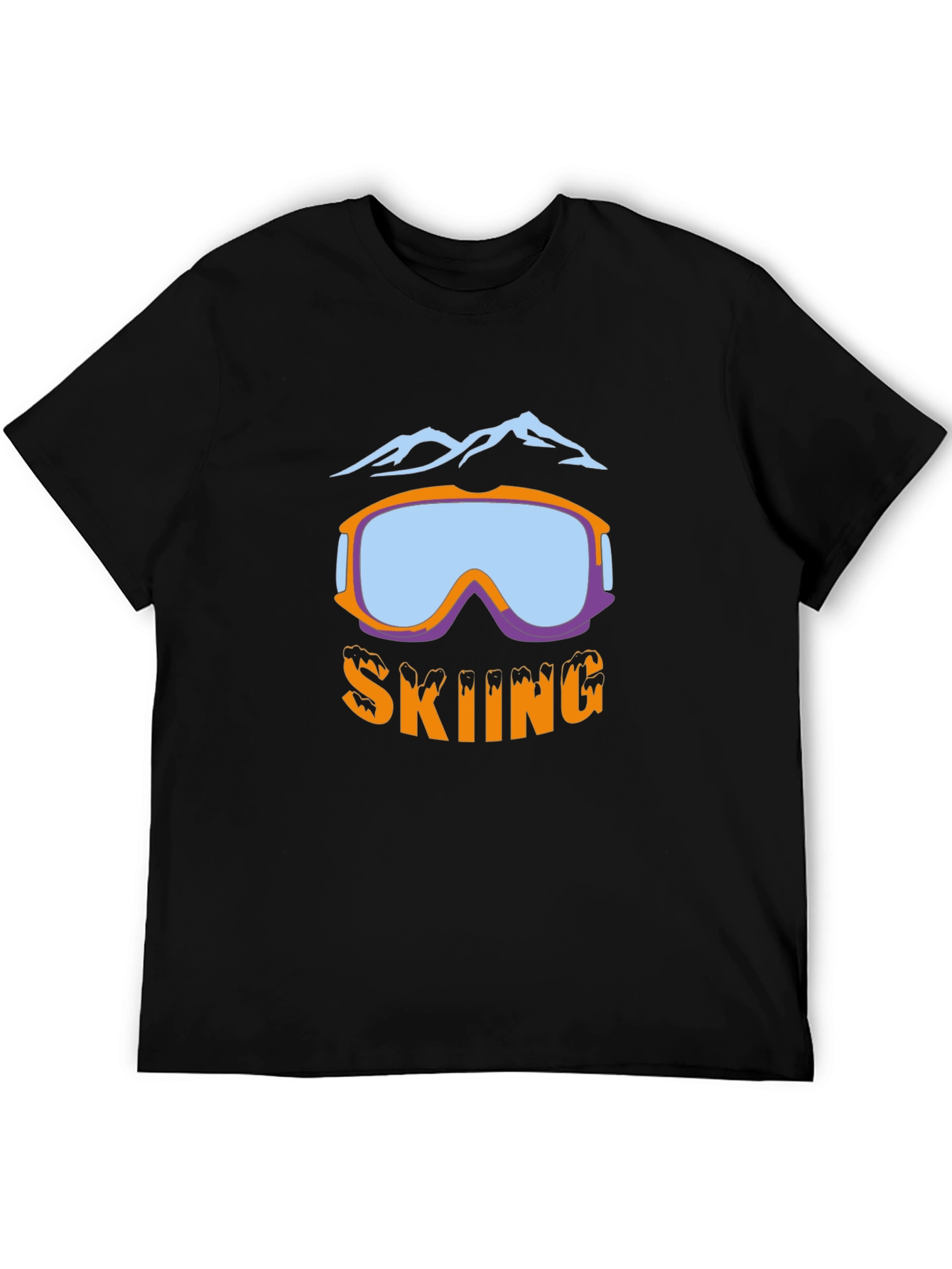 Skiing Graphic T-Shirt - Stylish Winter Sport Apparel