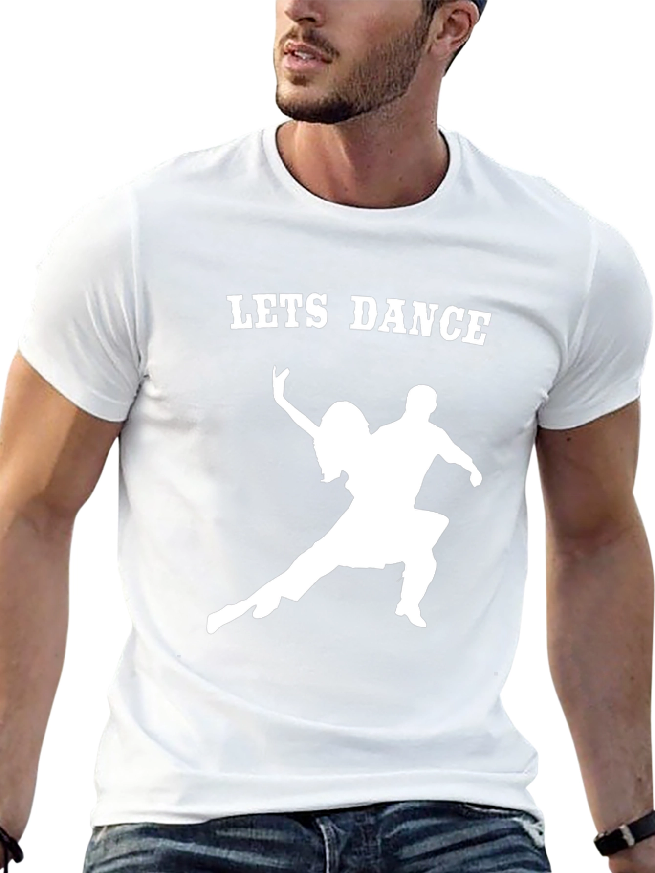 Lets Dance Graphic Tee - Black Cotton Shirt