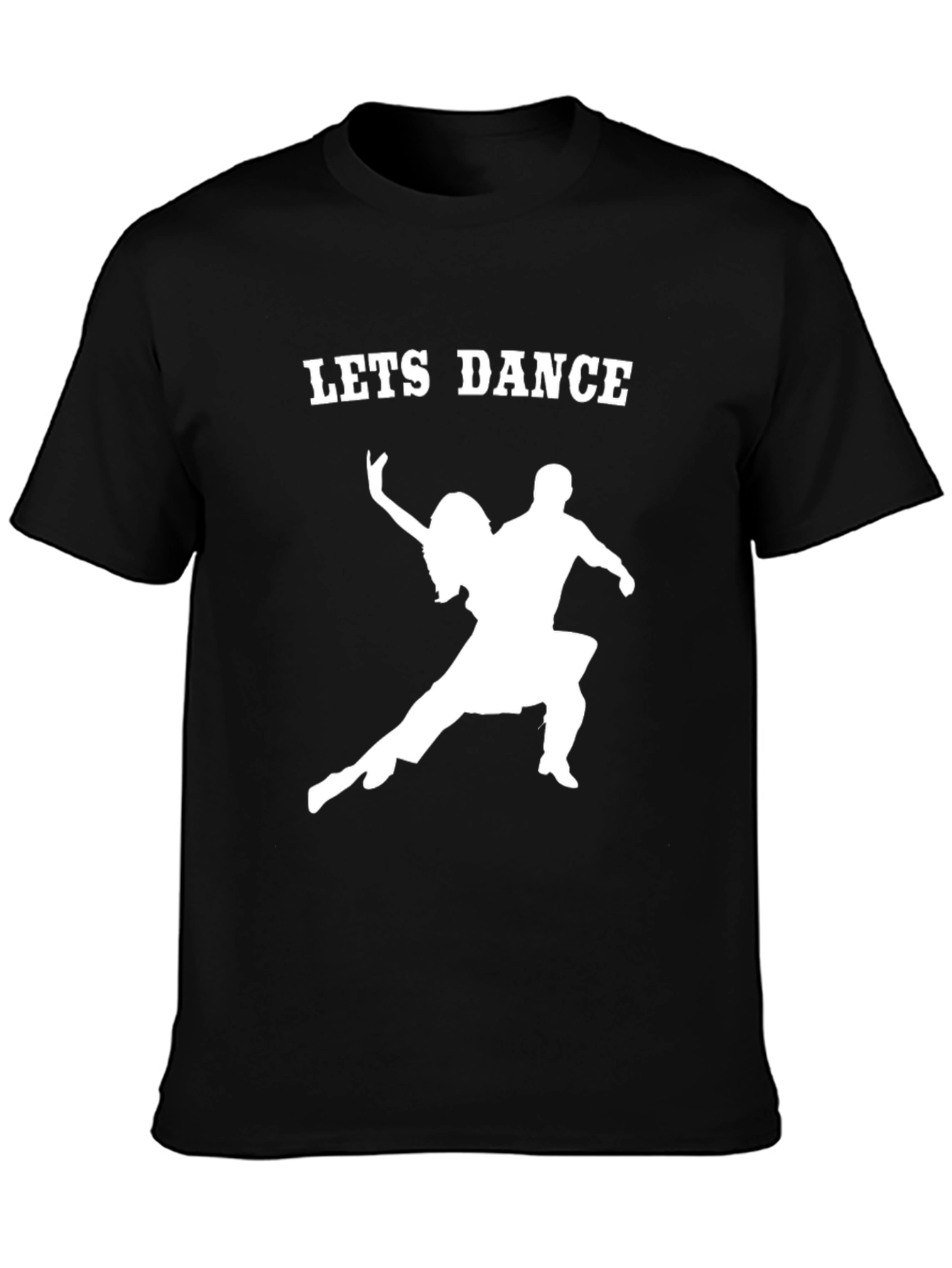 Lets Dance Graphic Tee - Black Cotton Shirt