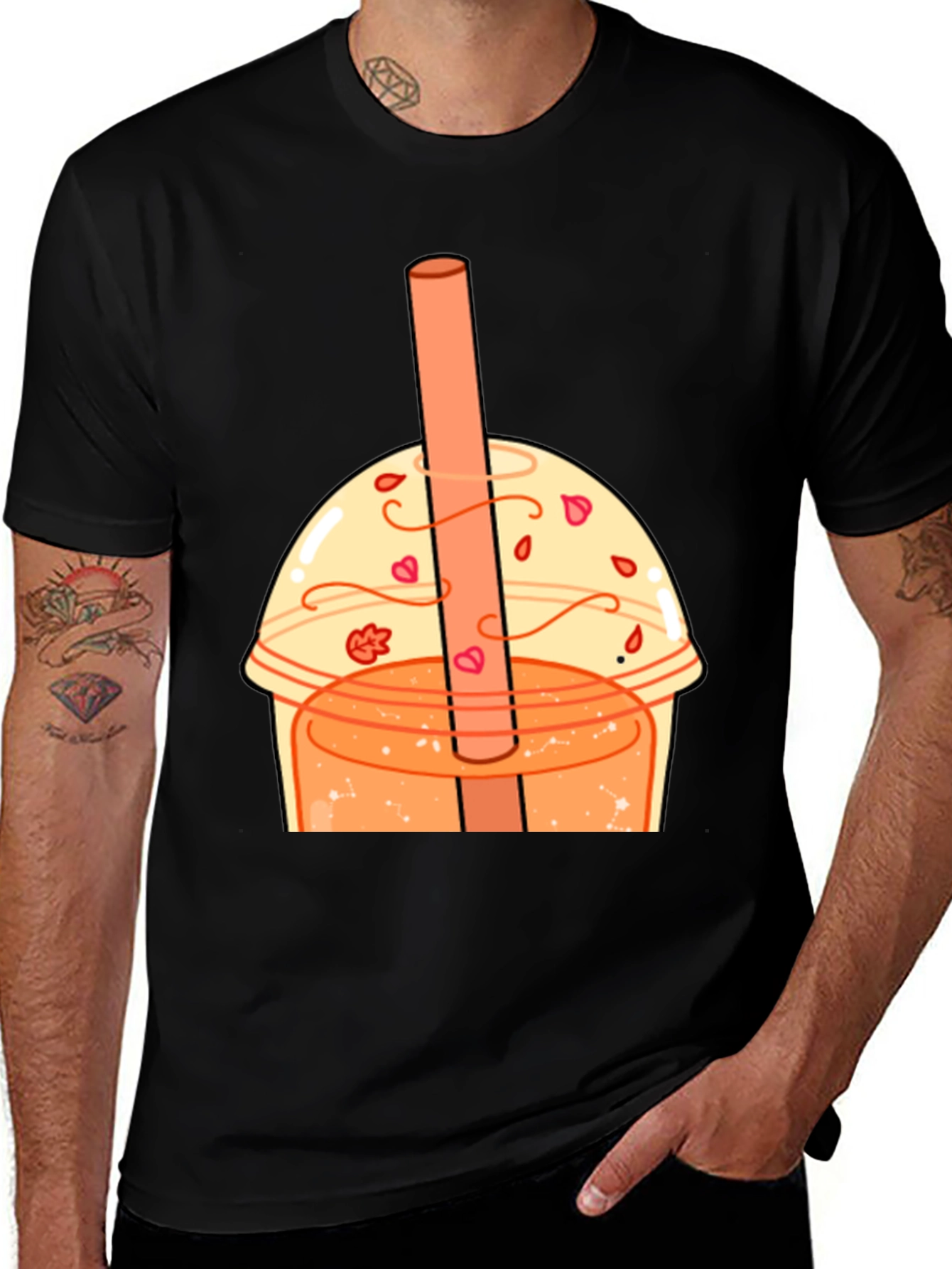 Bubble Tea Graphic Tee - Kawaii Style