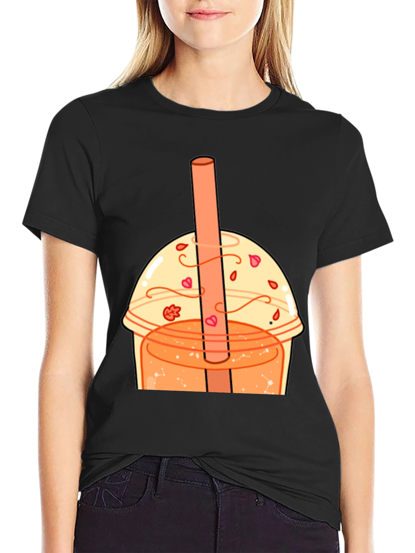 Bubble Tea Graphic Tee - Kawaii Style