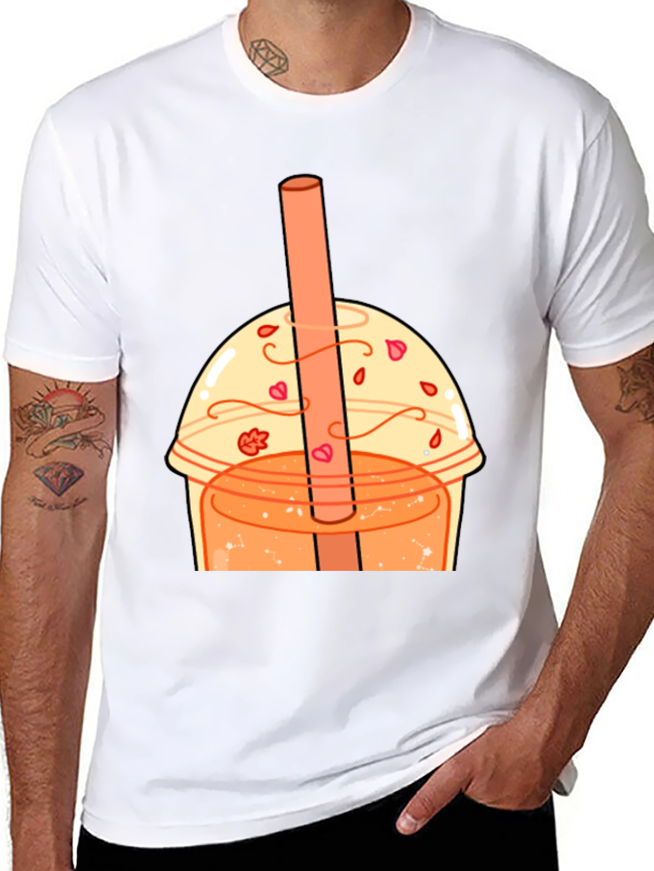 Bubble Tea Graphic Tee - Kawaii Style