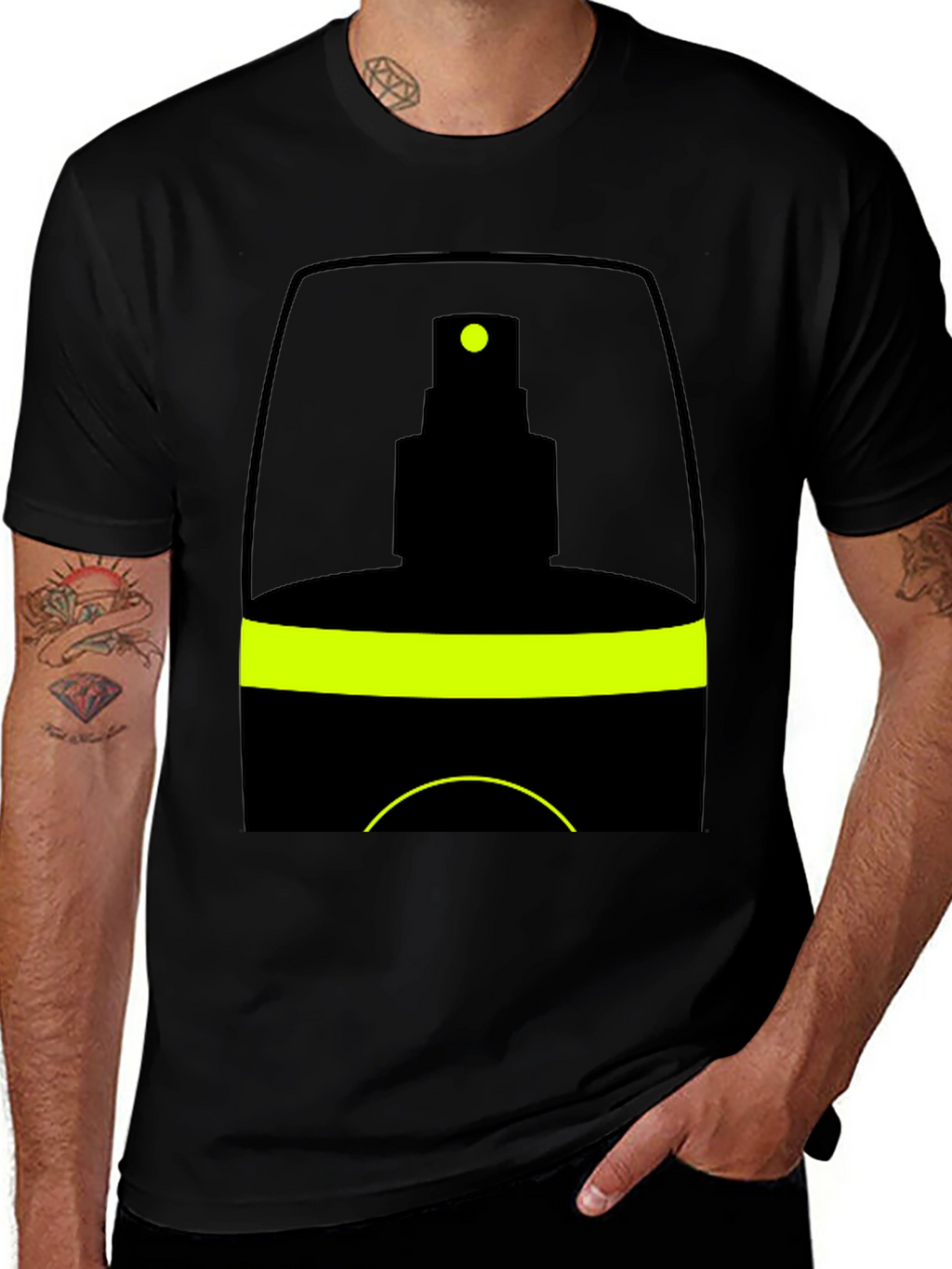 Spray Bottle Graphic Tee - Black