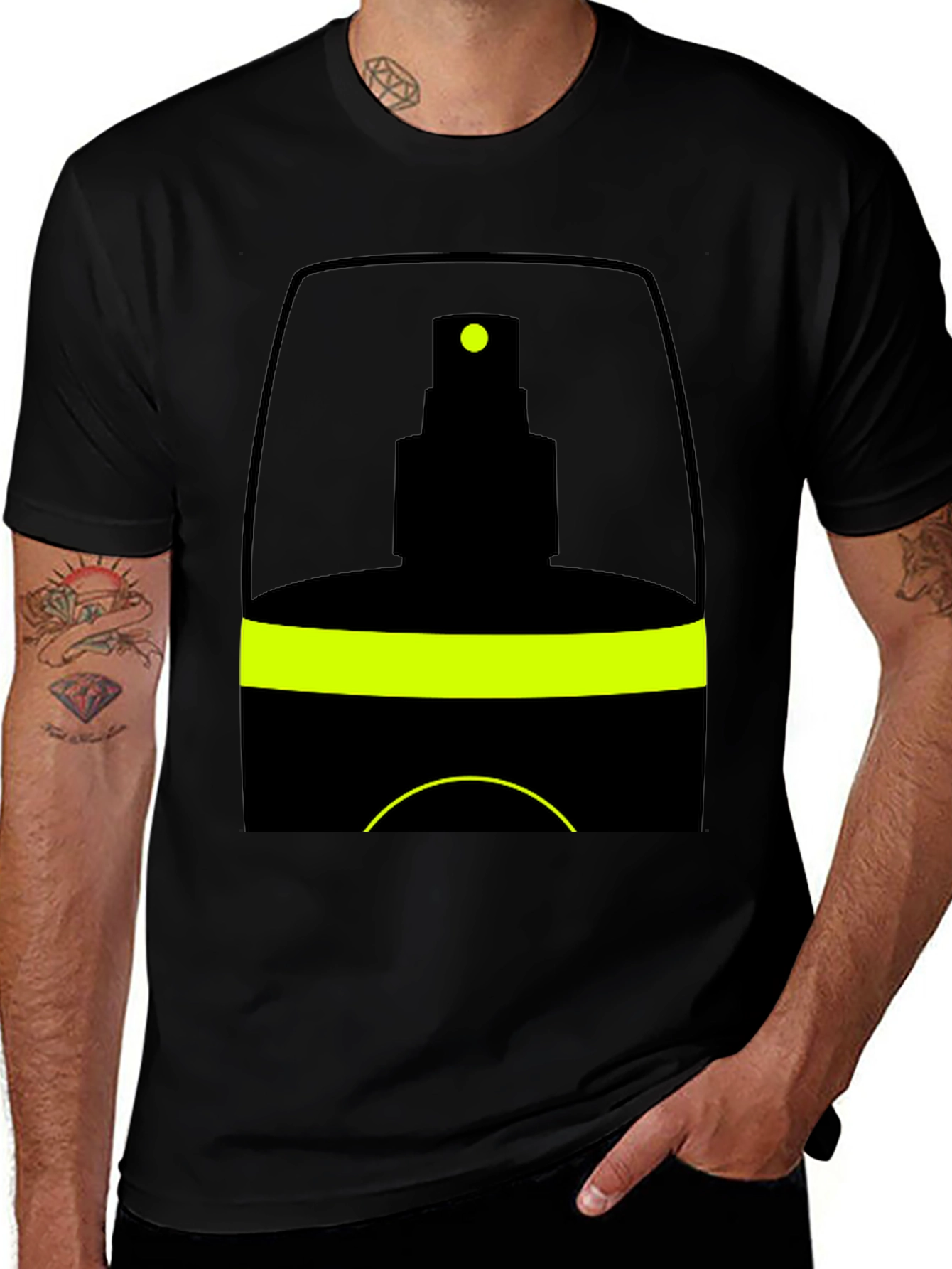 Spray Bottle Graphic Tee - Black