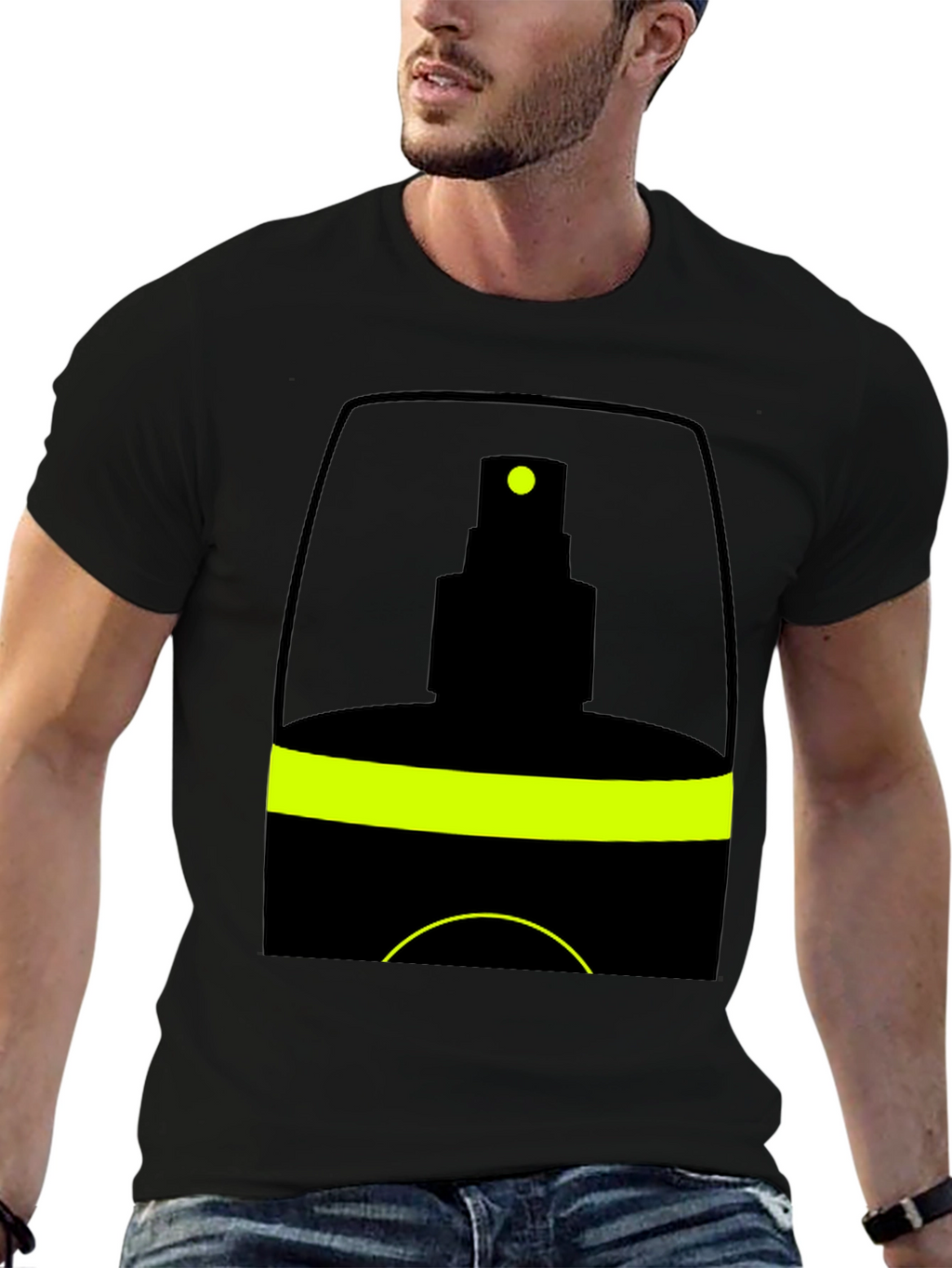 Spray Bottle Graphic Tee - Black