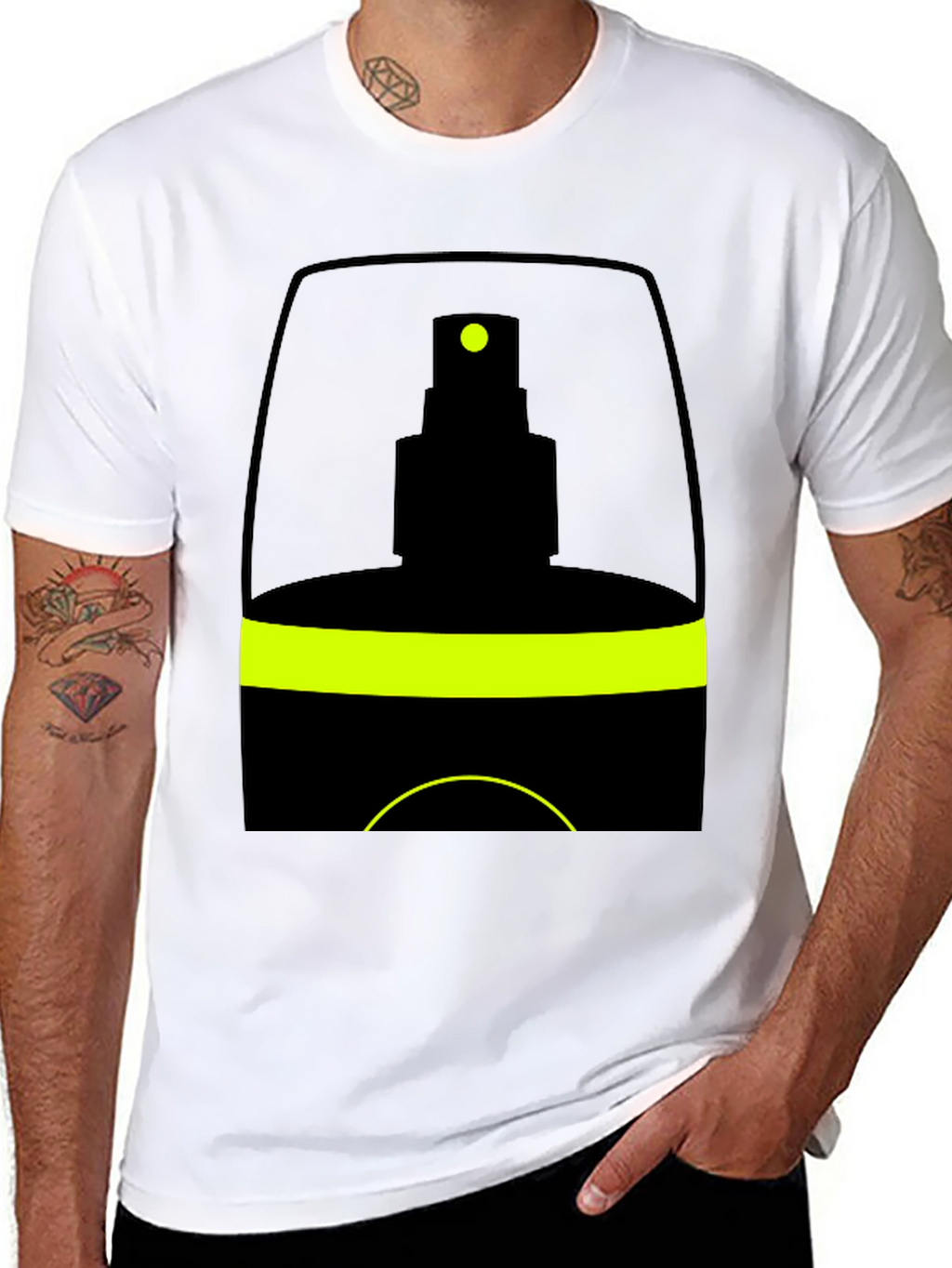 Spray Bottle Graphic Tee - Black