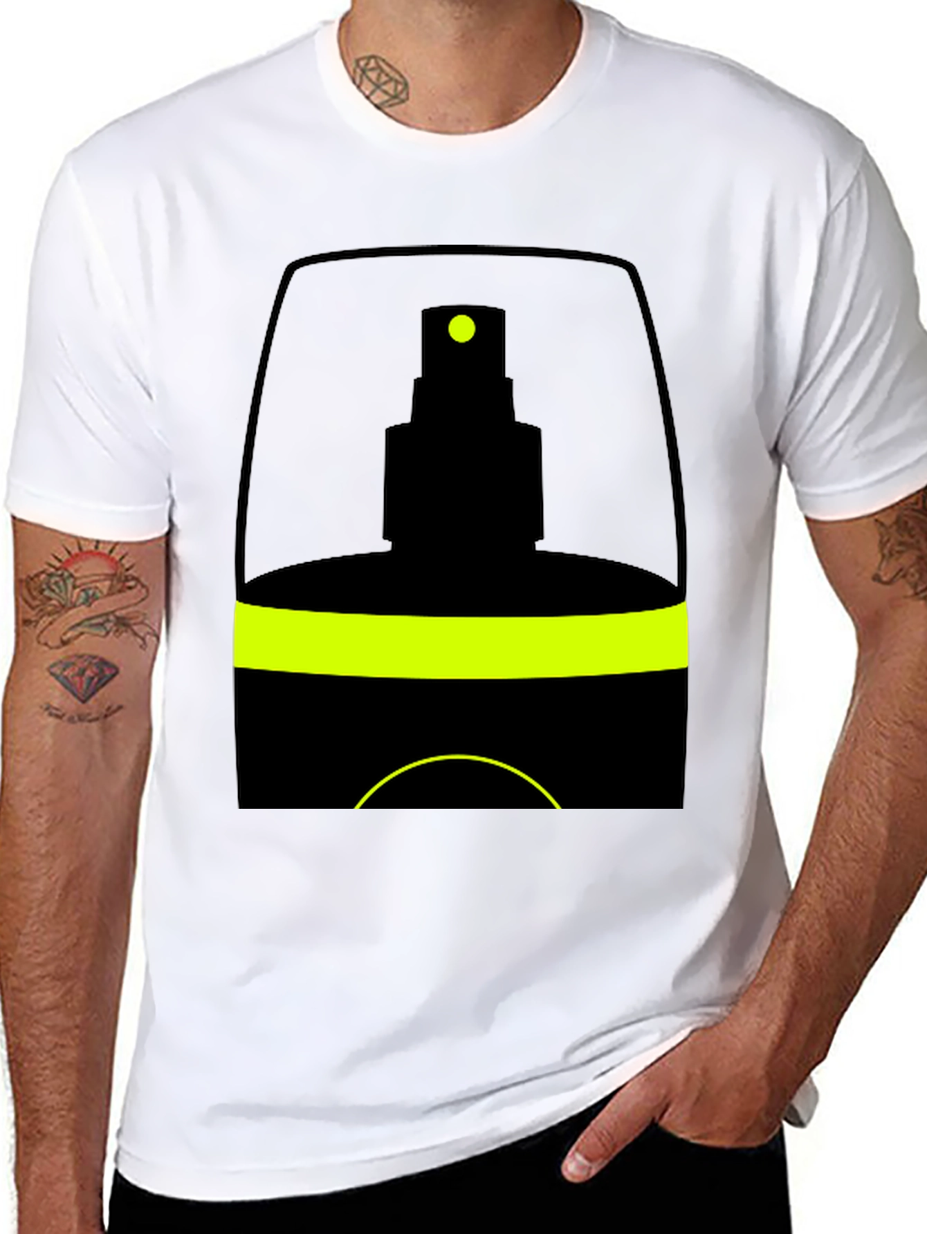 Spray Bottle Graphic Tee - Black