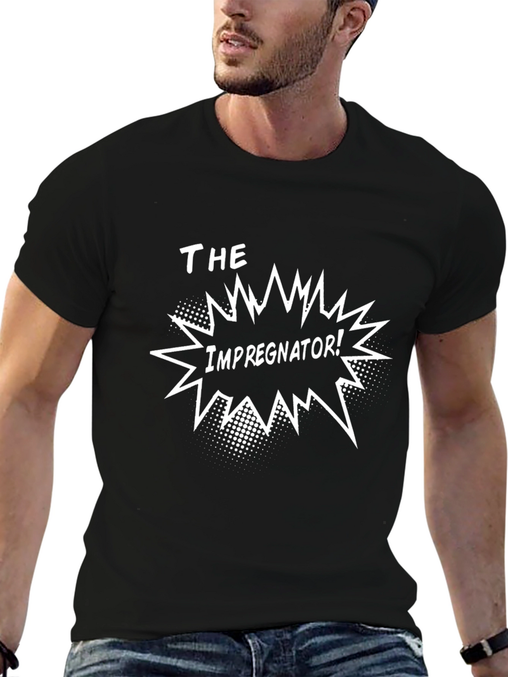 The Impregnator! Graphic Black T-Shirt