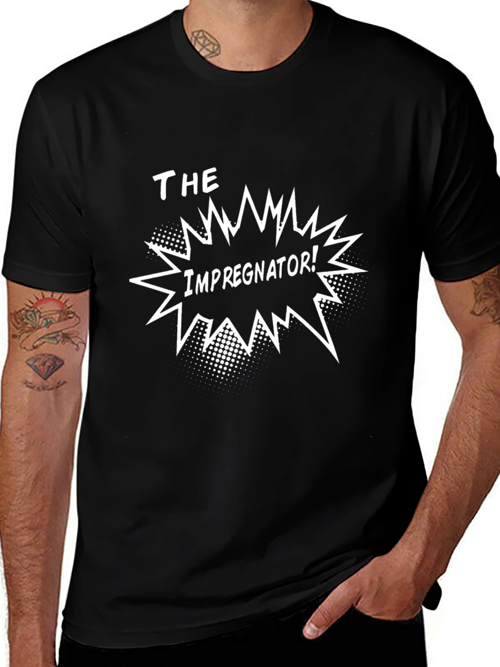 The Impregnator! Graphic Black T-Shirt