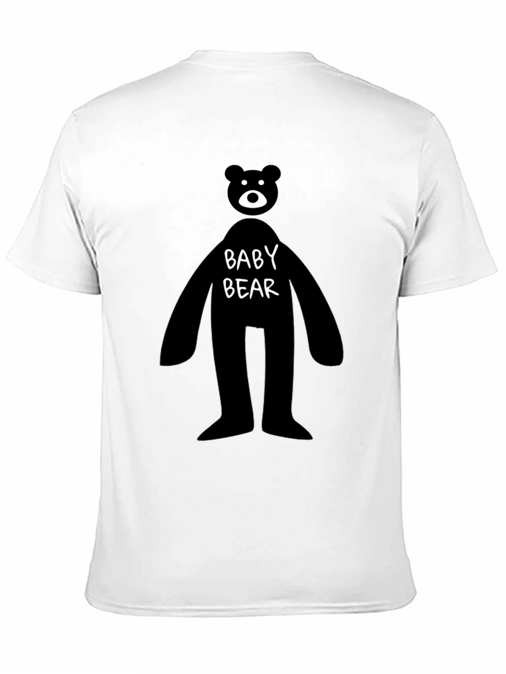 Baby Bear Graphic Tee - Mens Black Cotton T-Shirt