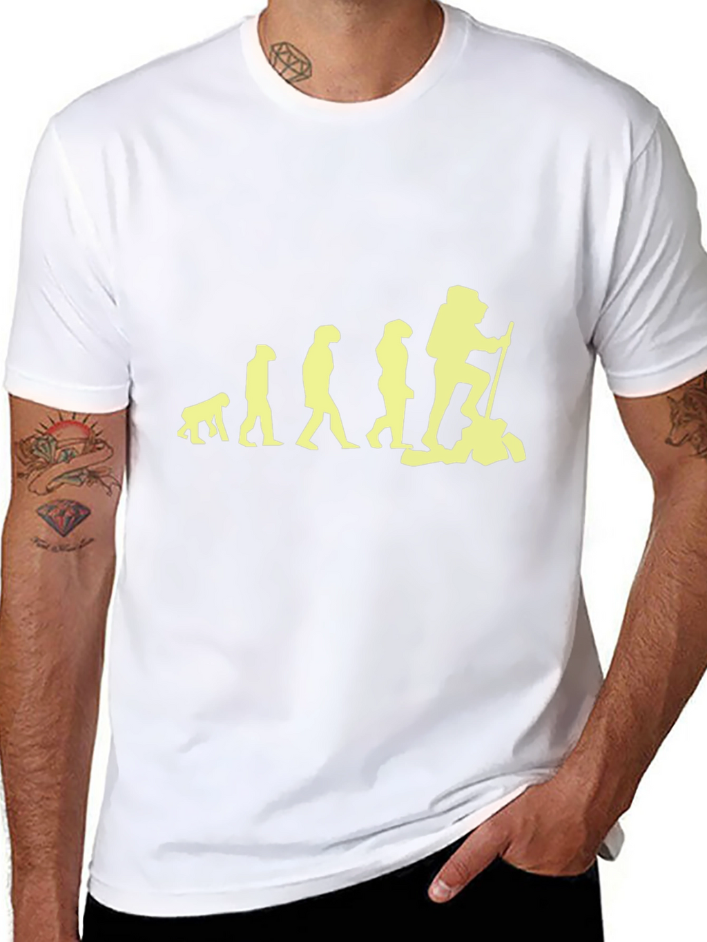 Hiking Evolution Graphic Tee - Black