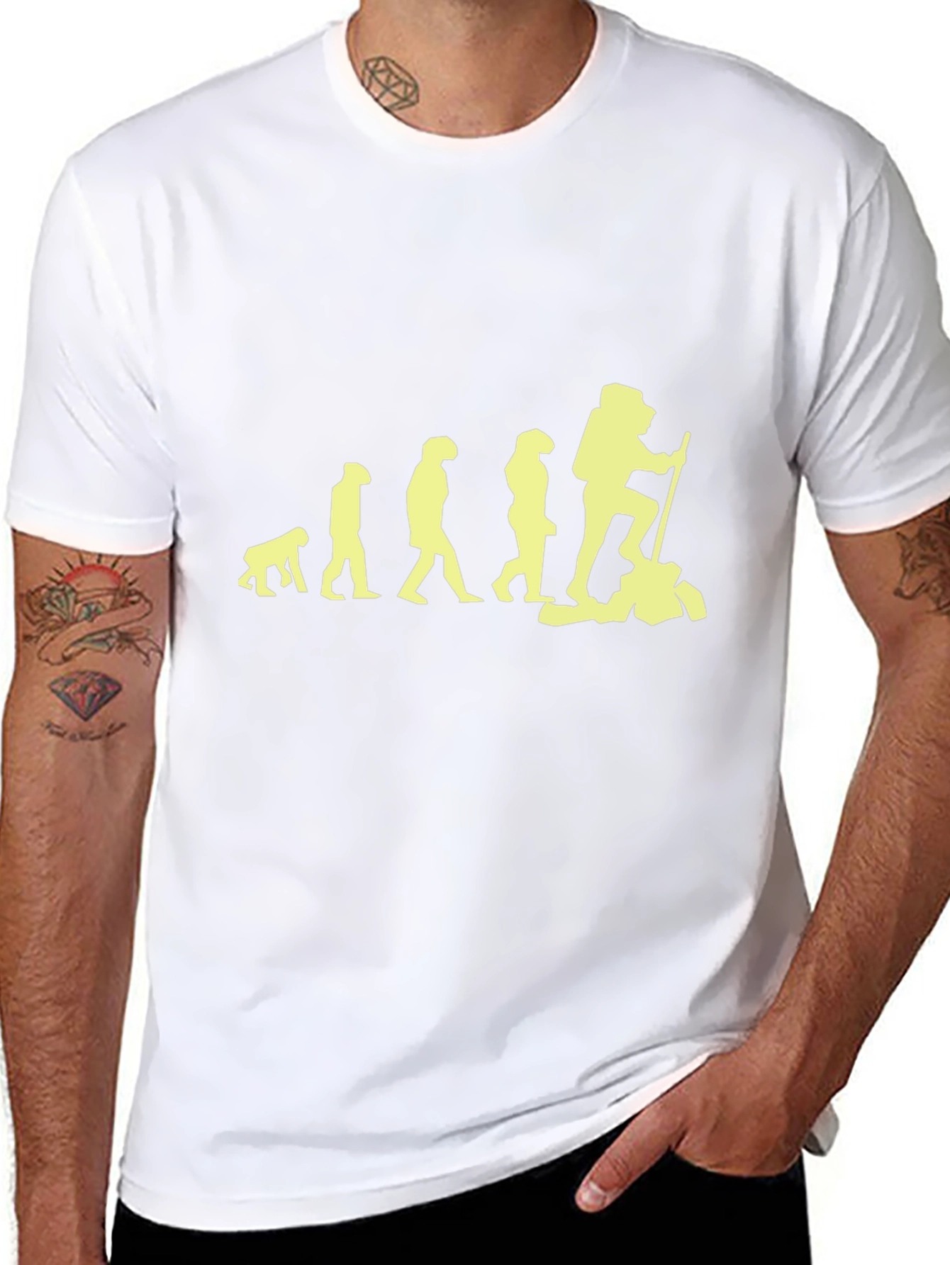 Hiking Evolution Graphic Tee - Black
