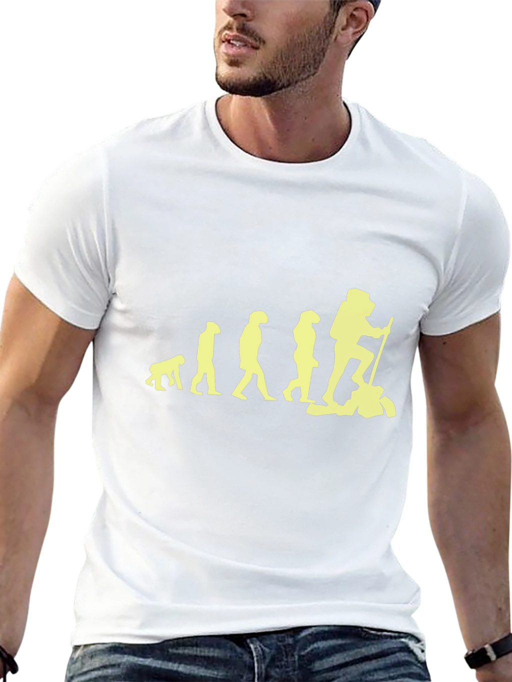 Hiking Evolution Graphic Tee - Black