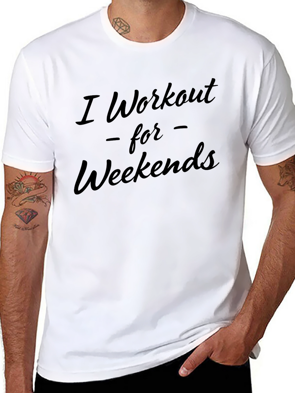 Workout Weekends Black T-Shirt