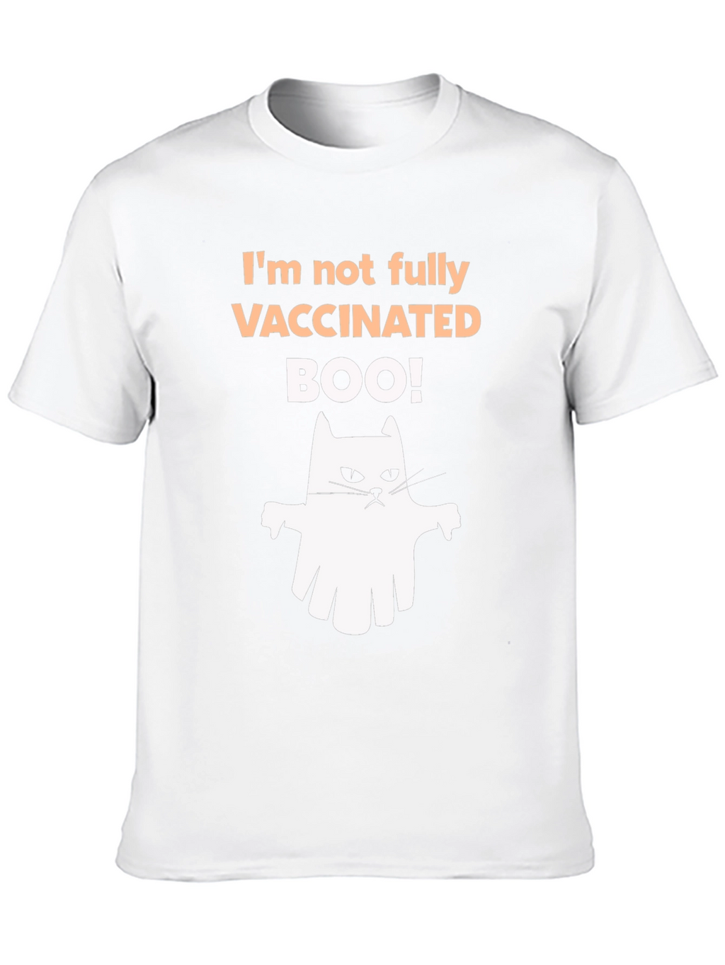 Vaccinated Boo! Halloween Ghost T-Shirt