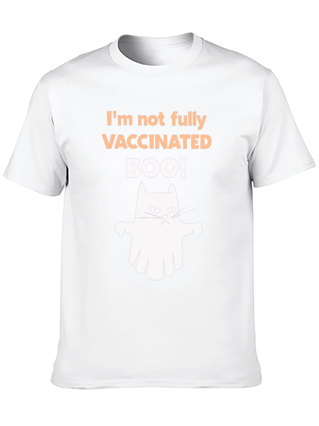 Vaccinated Boo! Halloween Ghost T-Shirt