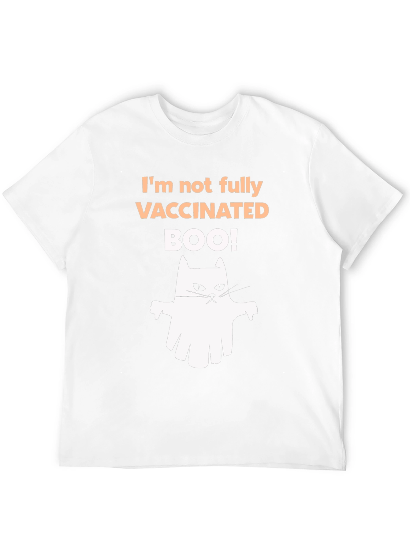 Vaccinated Boo! Halloween Ghost T-Shirt