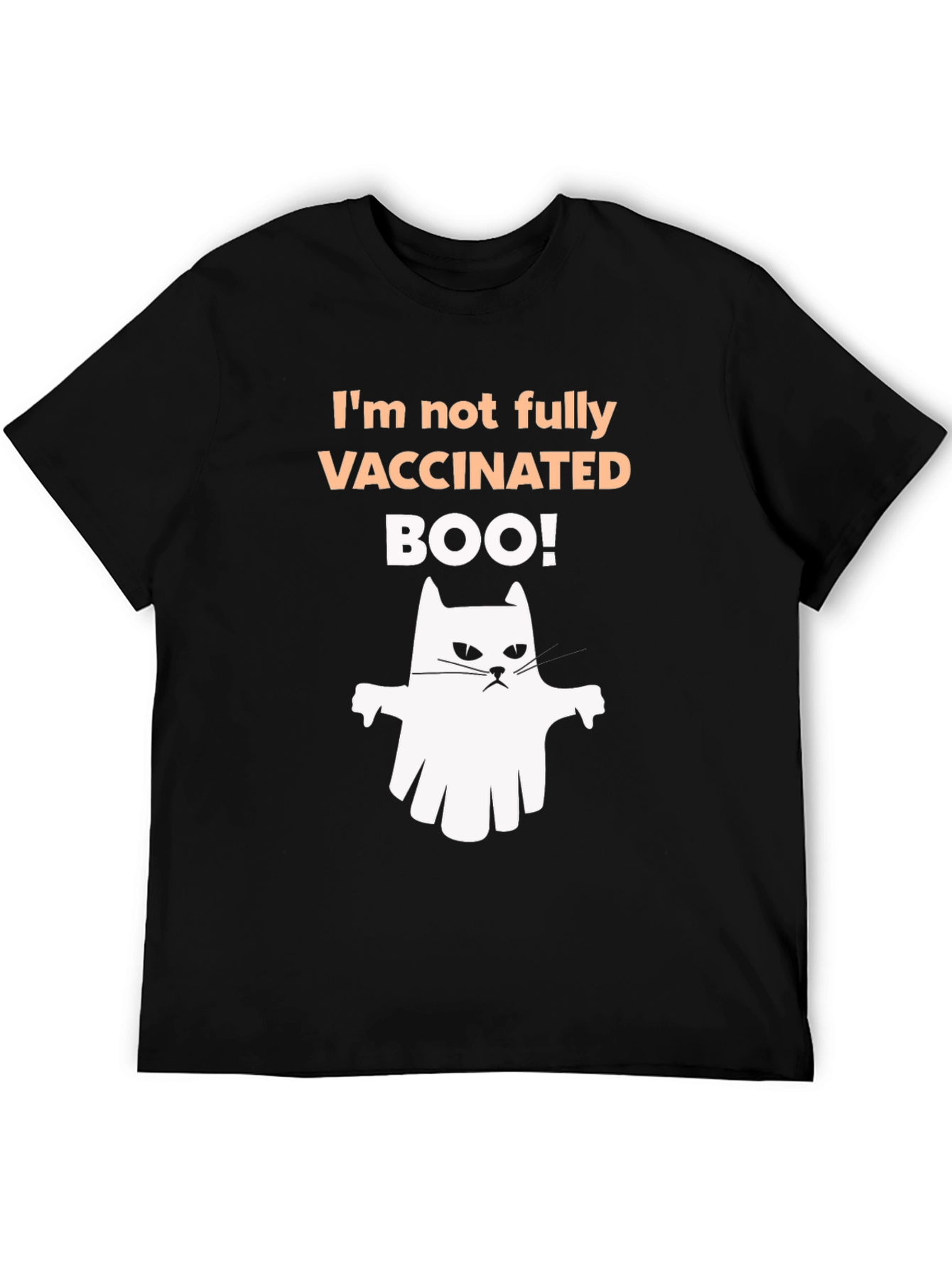 Vaccinated Boo! Halloween Ghost T-Shirt