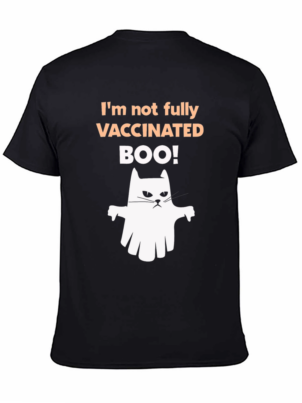 Vaccinated Boo! Halloween Ghost T-Shirt