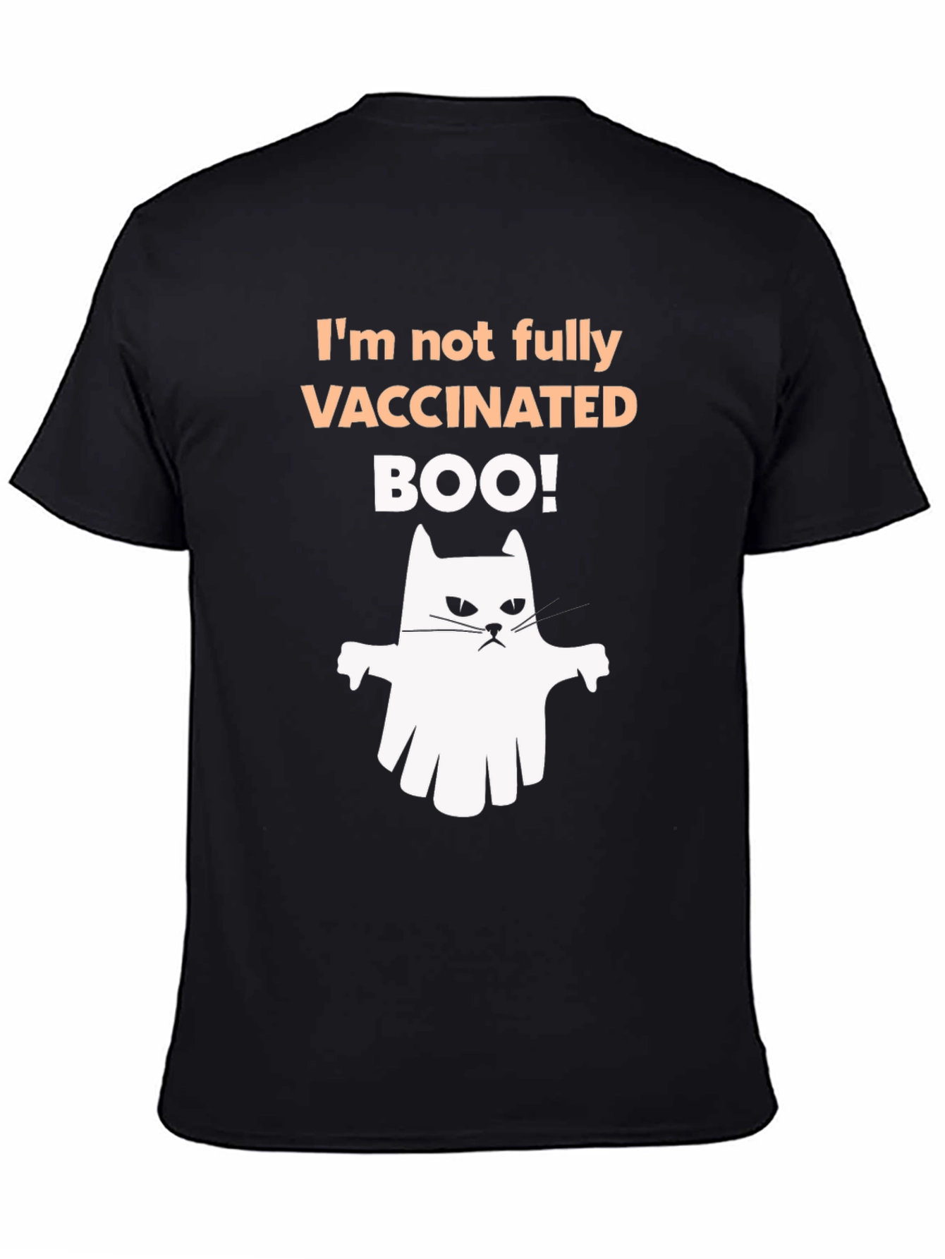 Vaccinated Boo! Halloween Ghost T-Shirt