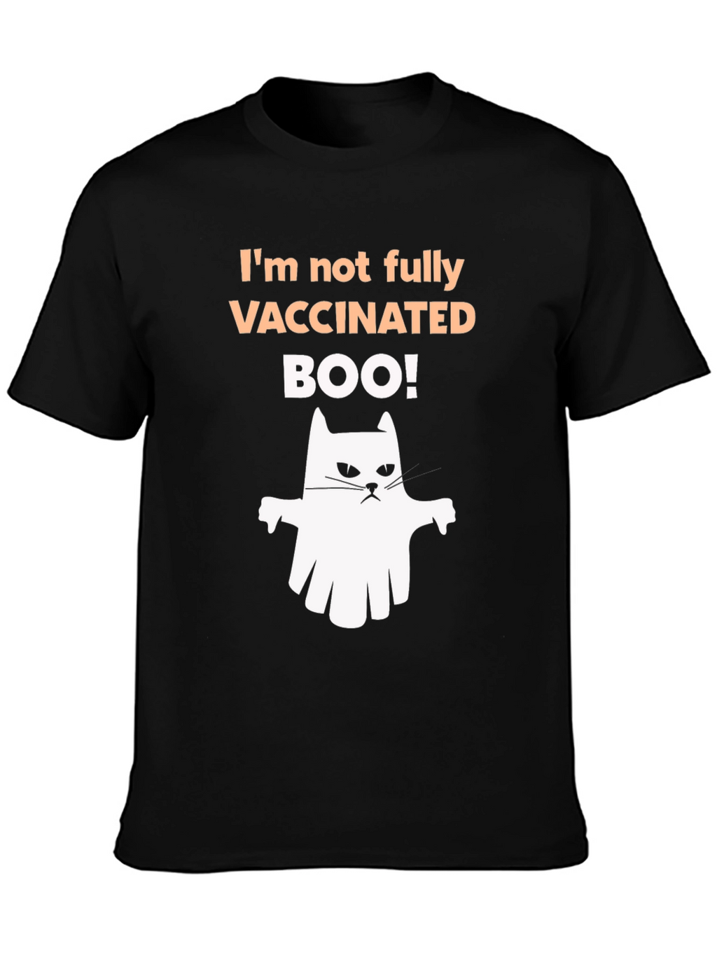 Vaccinated Boo! Halloween Ghost T-Shirt