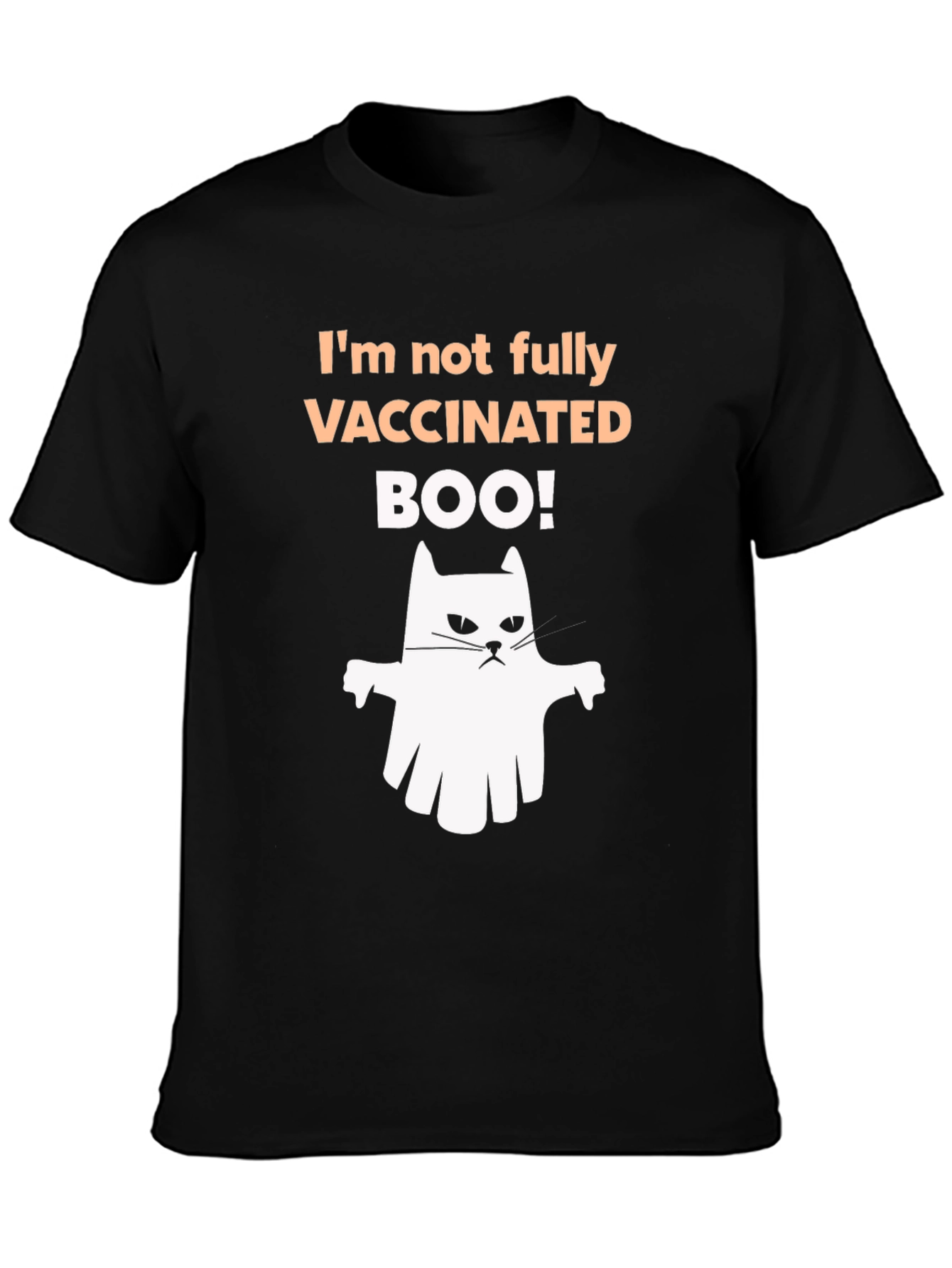 Vaccinated Boo! Halloween Ghost T-Shirt