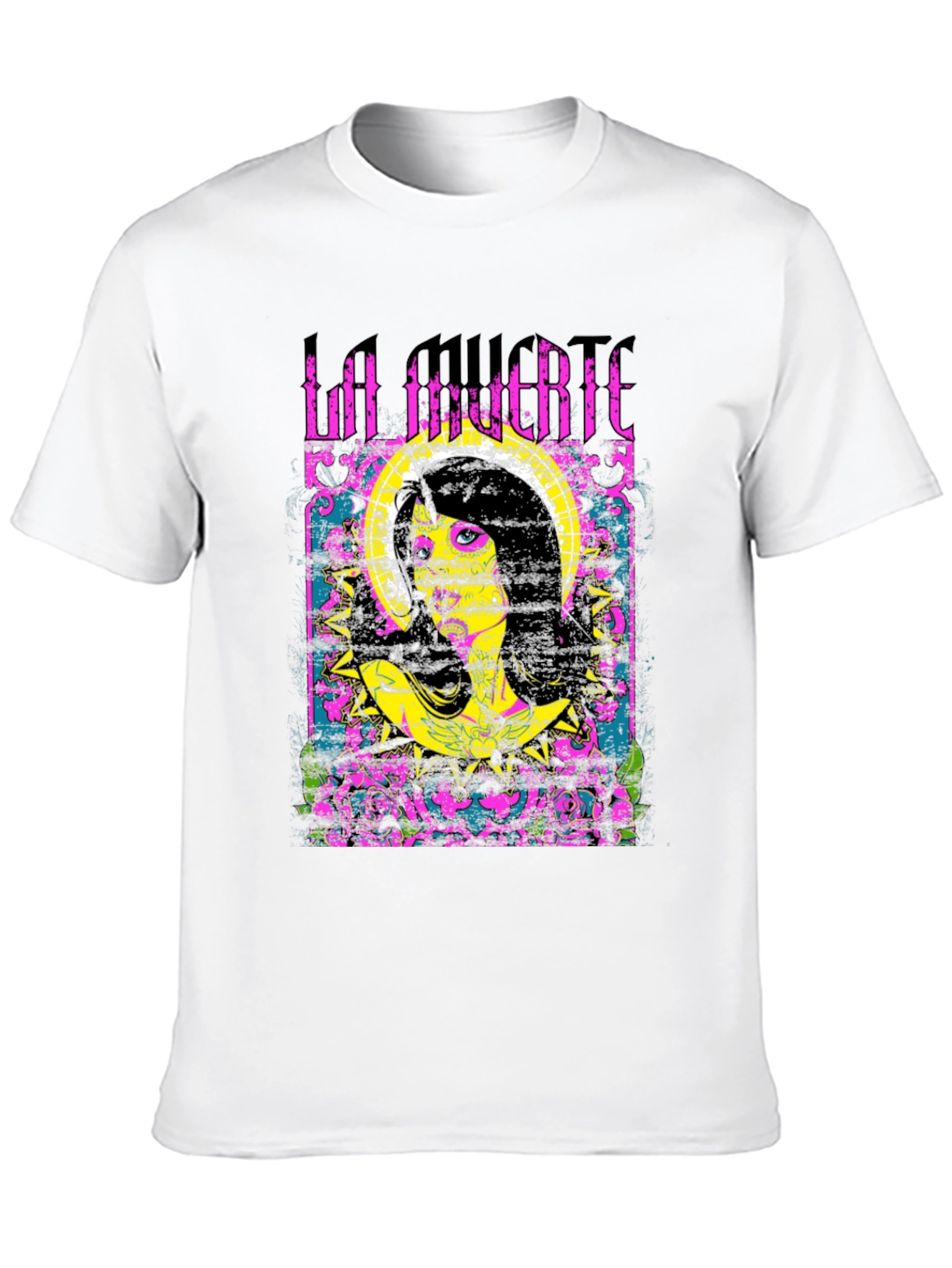 La Muerte Graphic Print Black T-Shirt