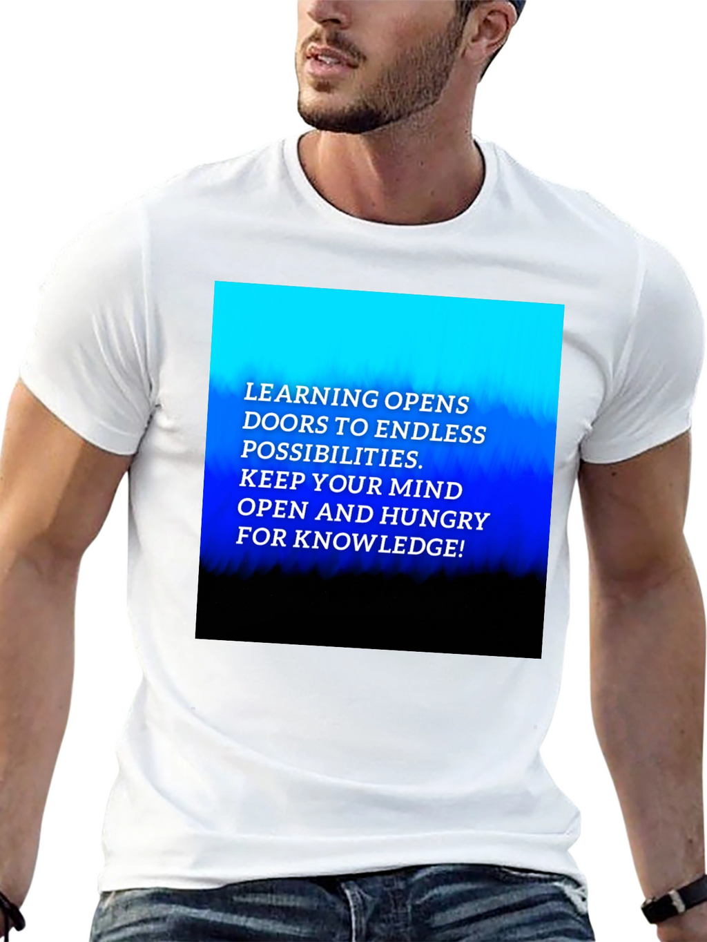 Inspirational Learning Graphic Tee - Knowledge is Key